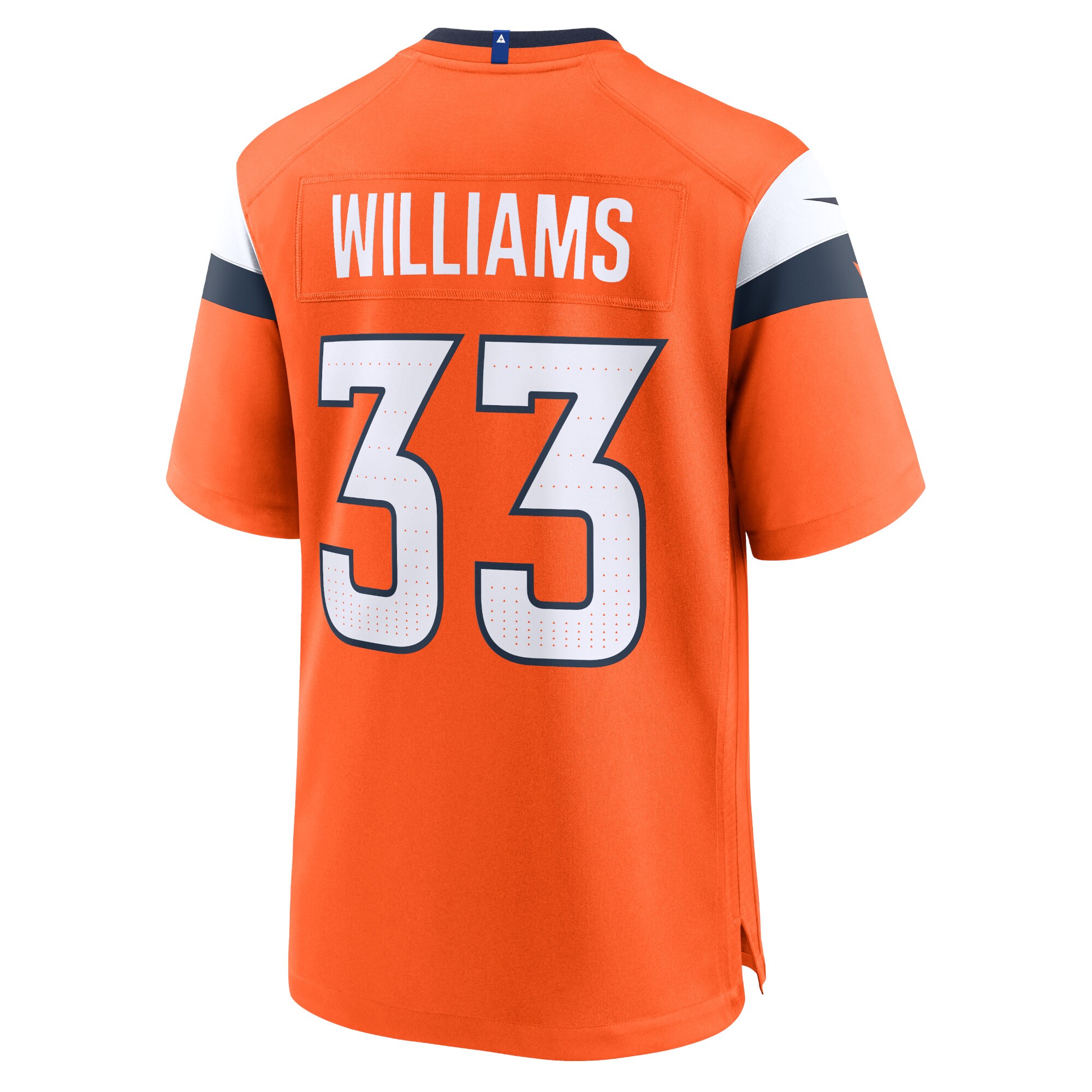 Javonte Williams Denver Broncos  Game Jersey - Orange