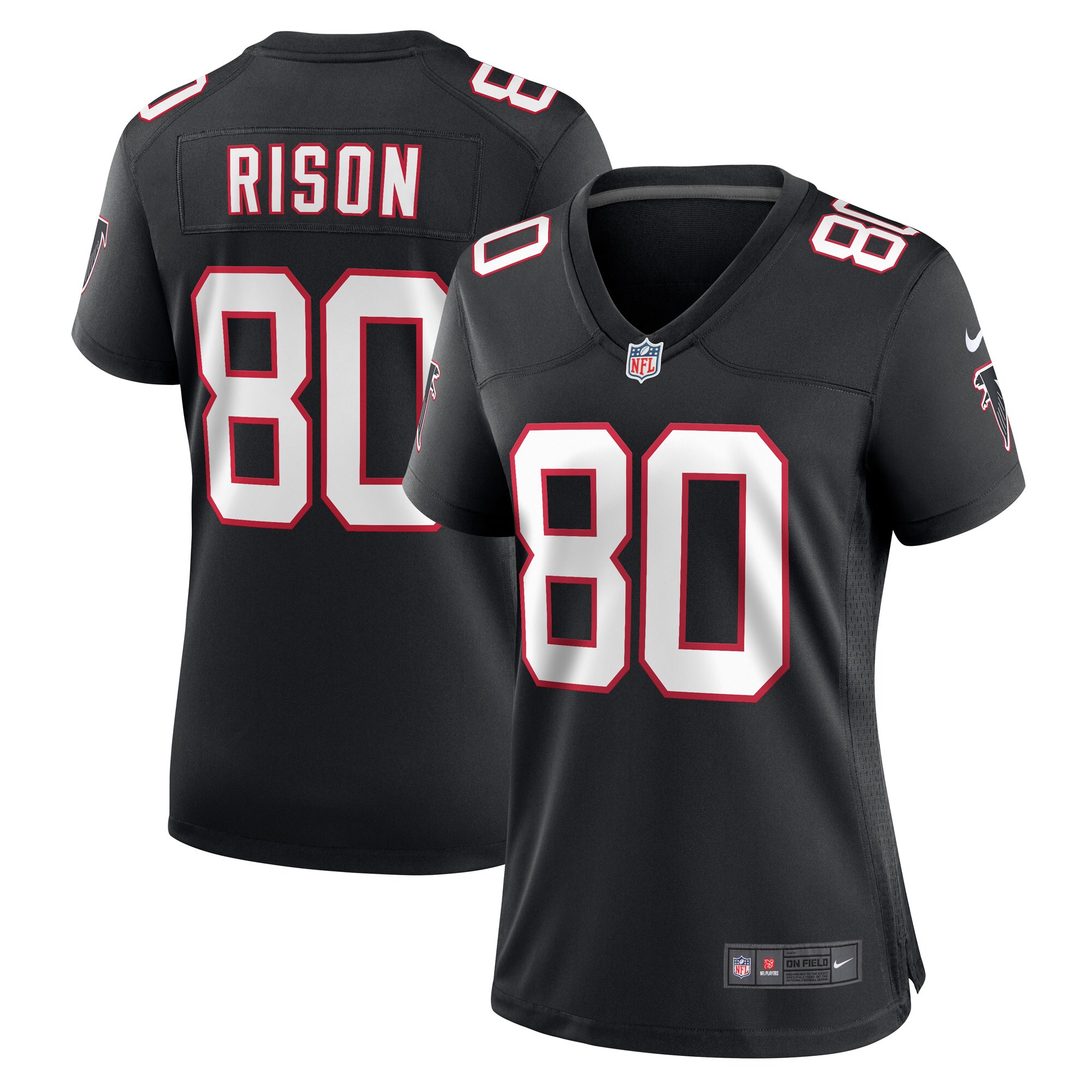 Andre Rison Atlanta Falcons  Women's Retired Player Jersey - Black