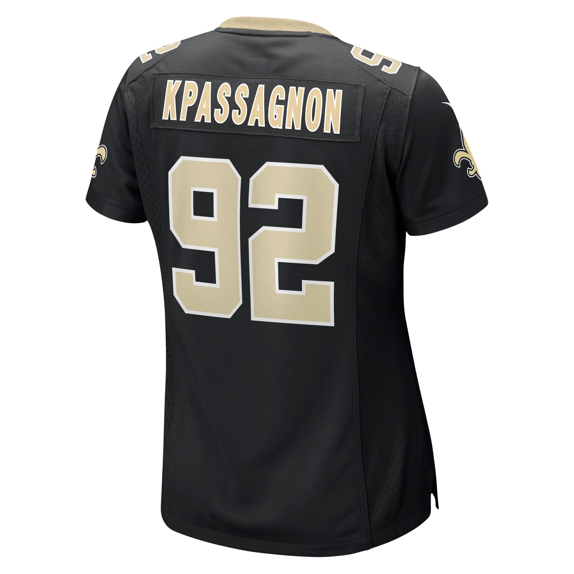 Tanoh Kpassagnon New Orleans Saints  Women's Game Player Jersey - Black