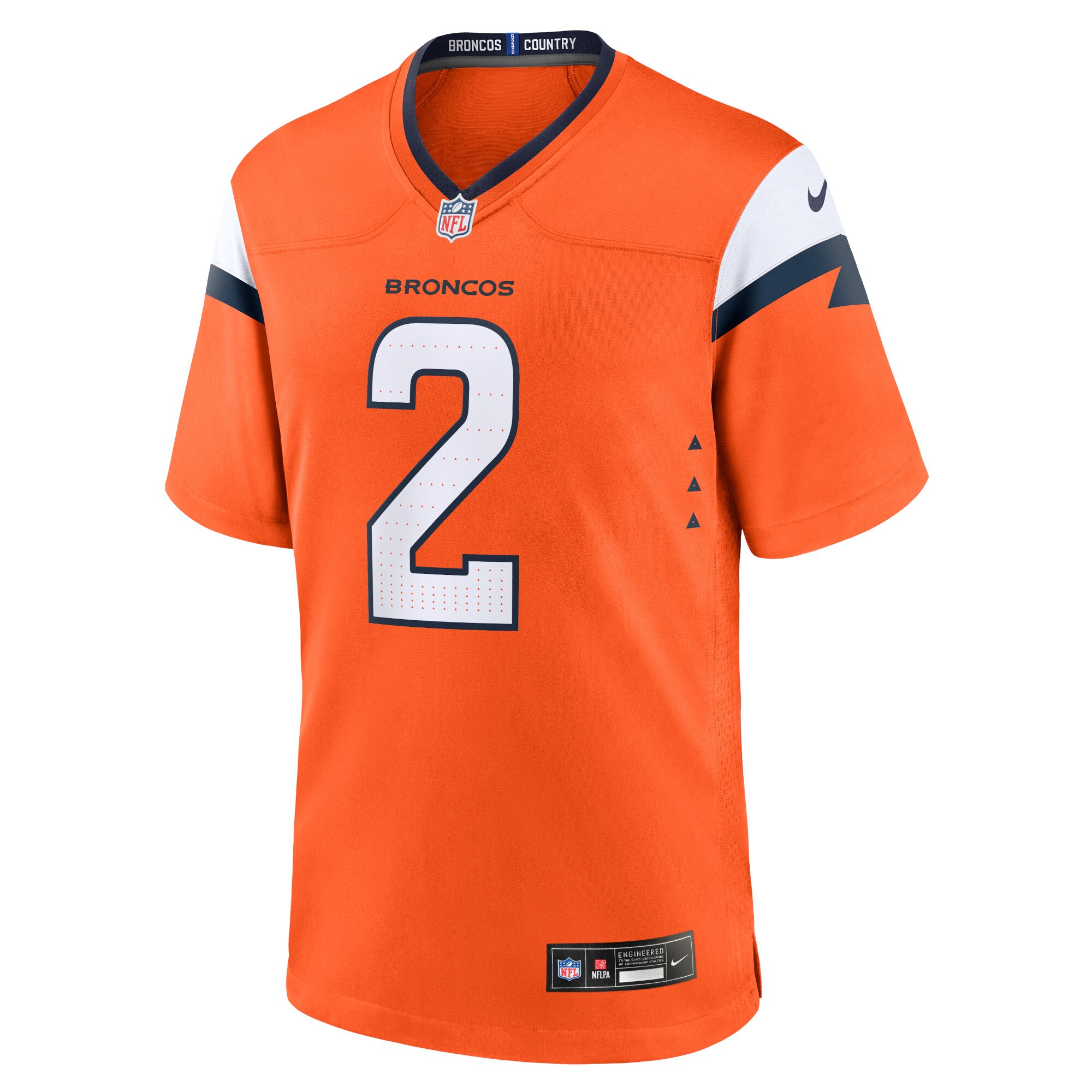 Patrick Surtain II Denver Broncos  Game Jersey - Orange