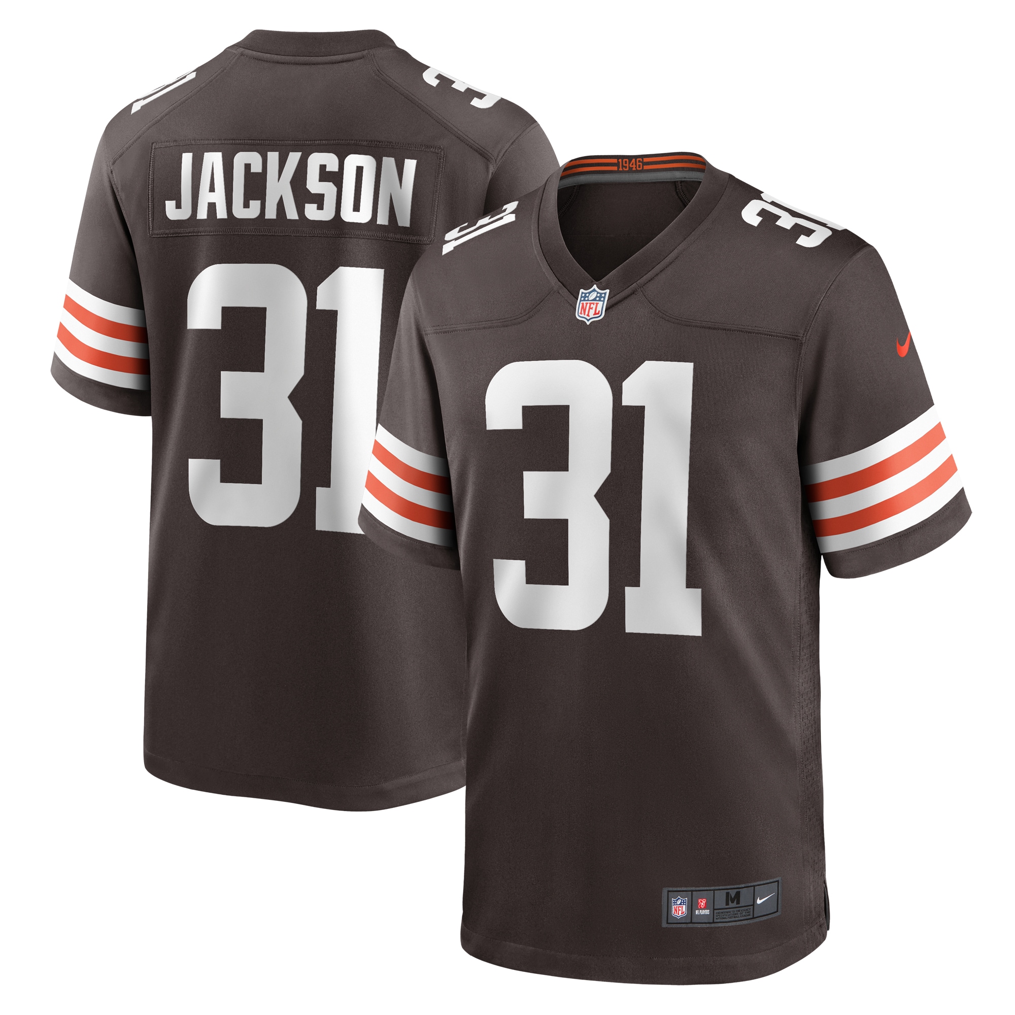 Deon Jackson Cleveland Browns   Game Jersey -  Brown