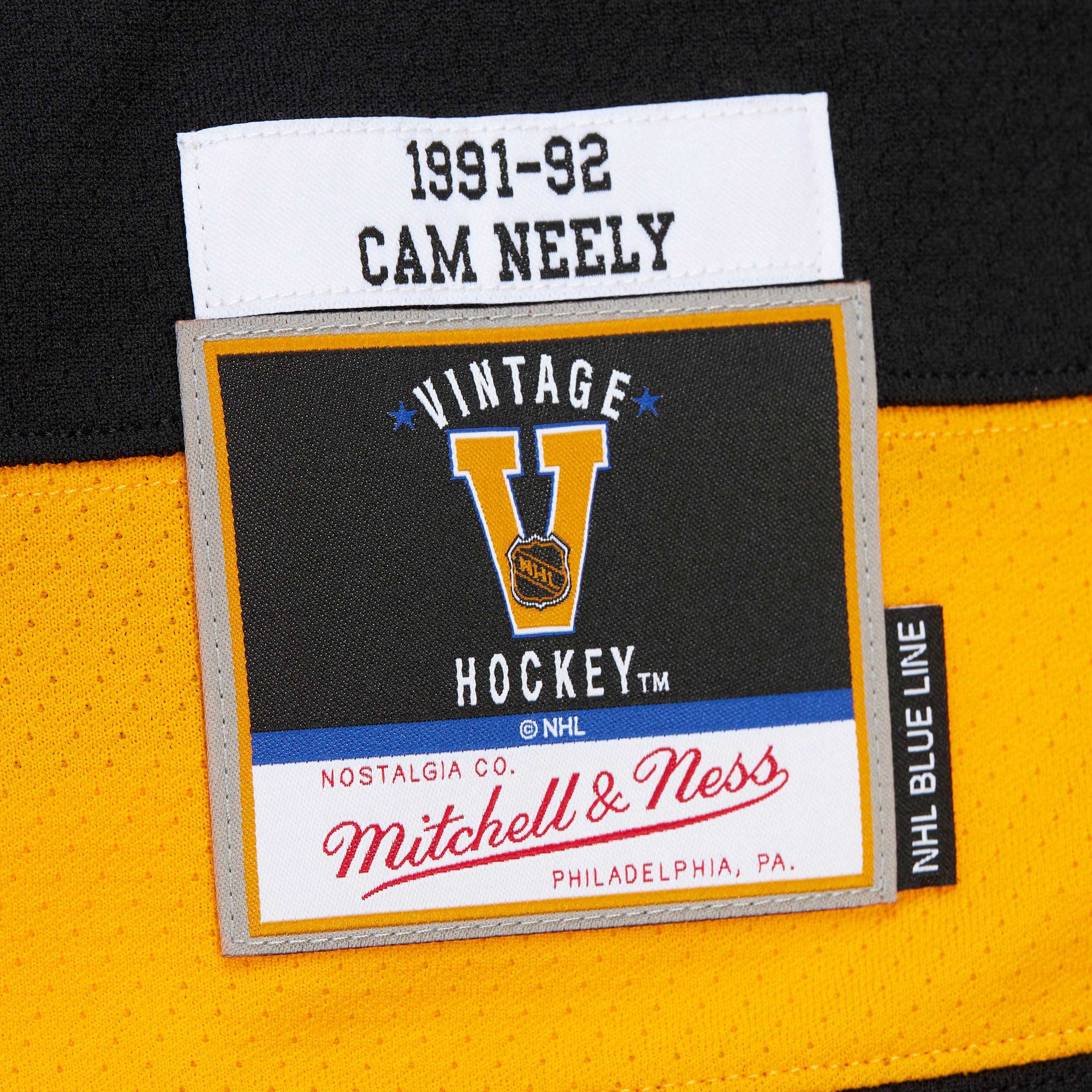 Cam Neely Boston Bruins Mitchell & Ness  1991\/92 Alternate Captain Blue Line Player Jersey - White