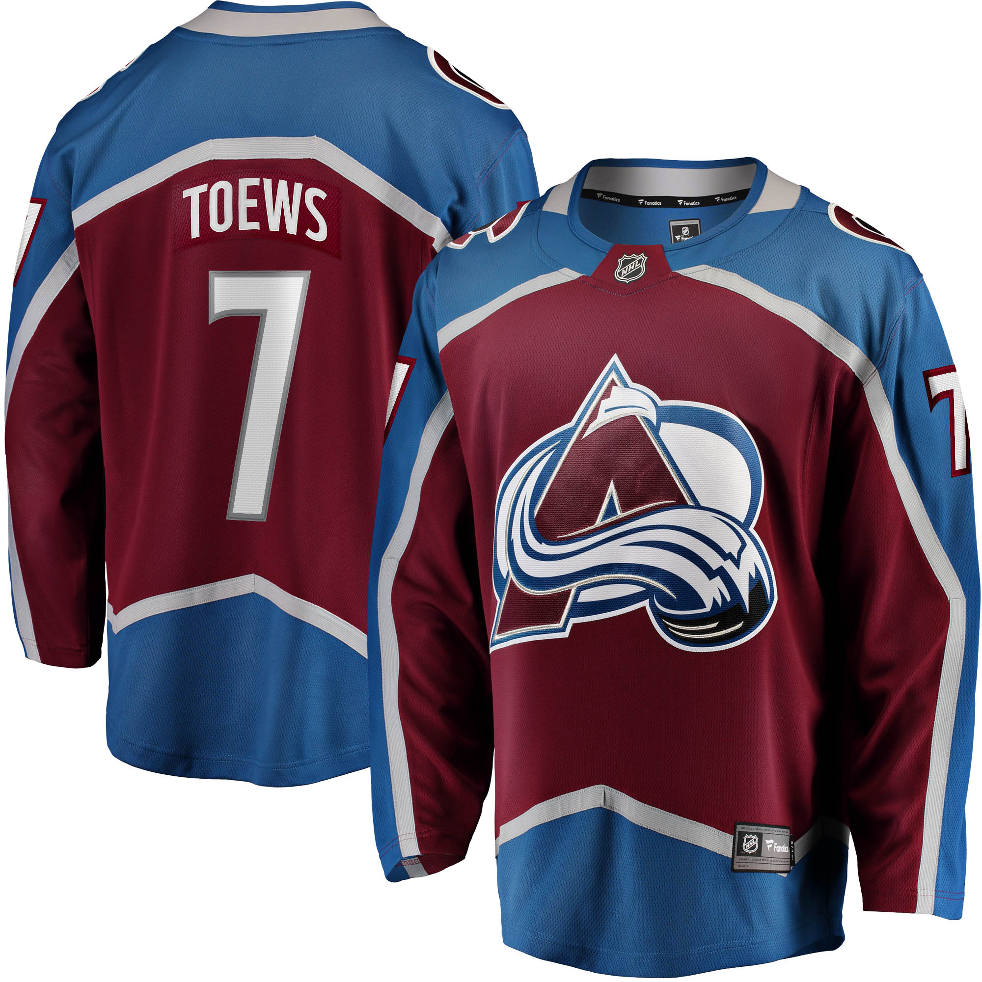 Devon Toews Colorado Avalanche Fanatics Home Breakaway Player Jersey - Burgundy