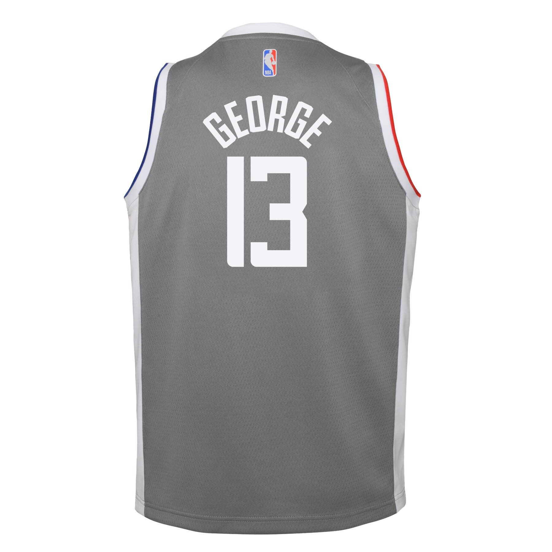 Paul George LA Clippers  Youth 2020\/21 Swingman Player Jersey Gray - Earned Edition