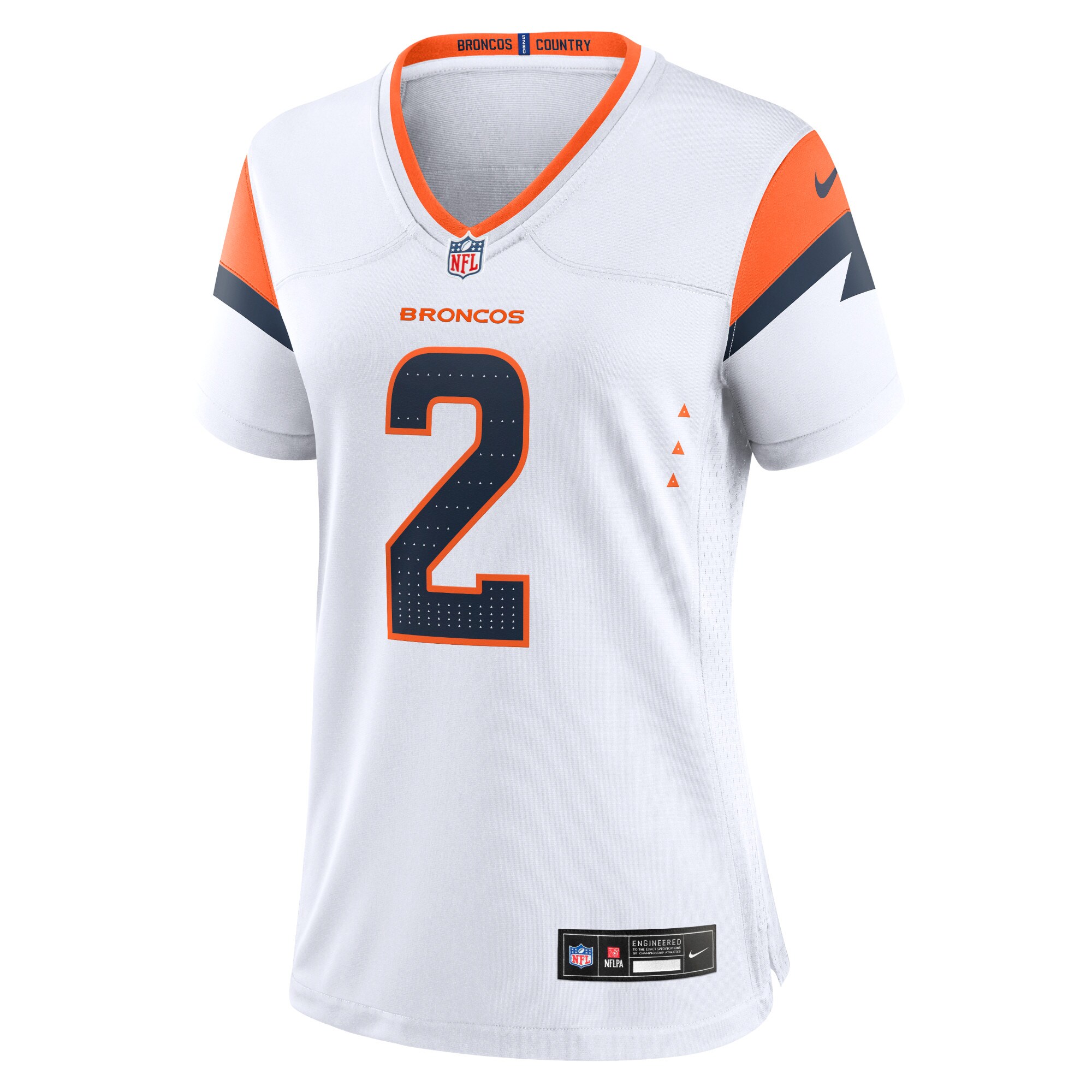 Patrick Surtain II Denver Broncos  Women's Game Jersey - White