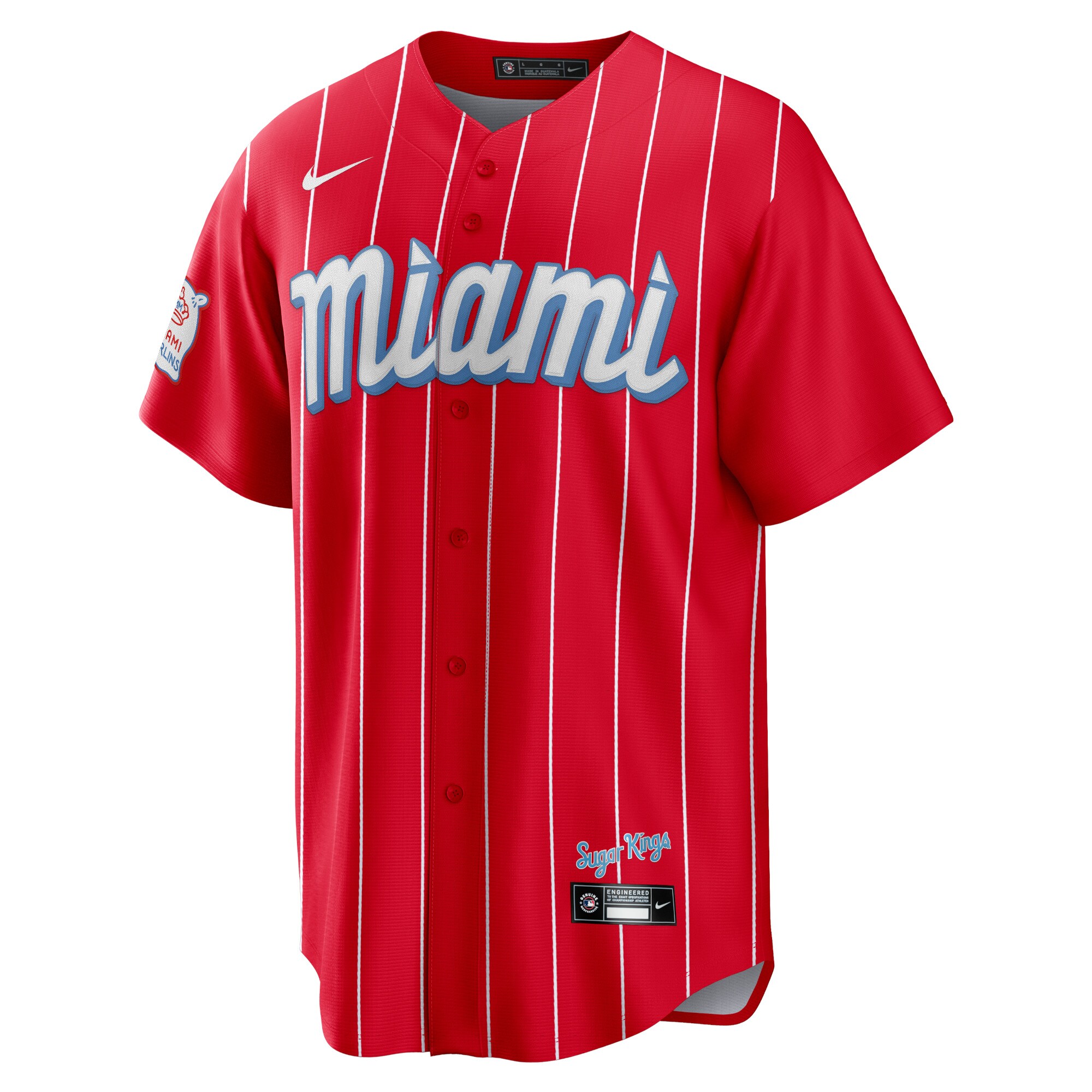 Miami Marlins  City Connect Replica Team Jersey - Red