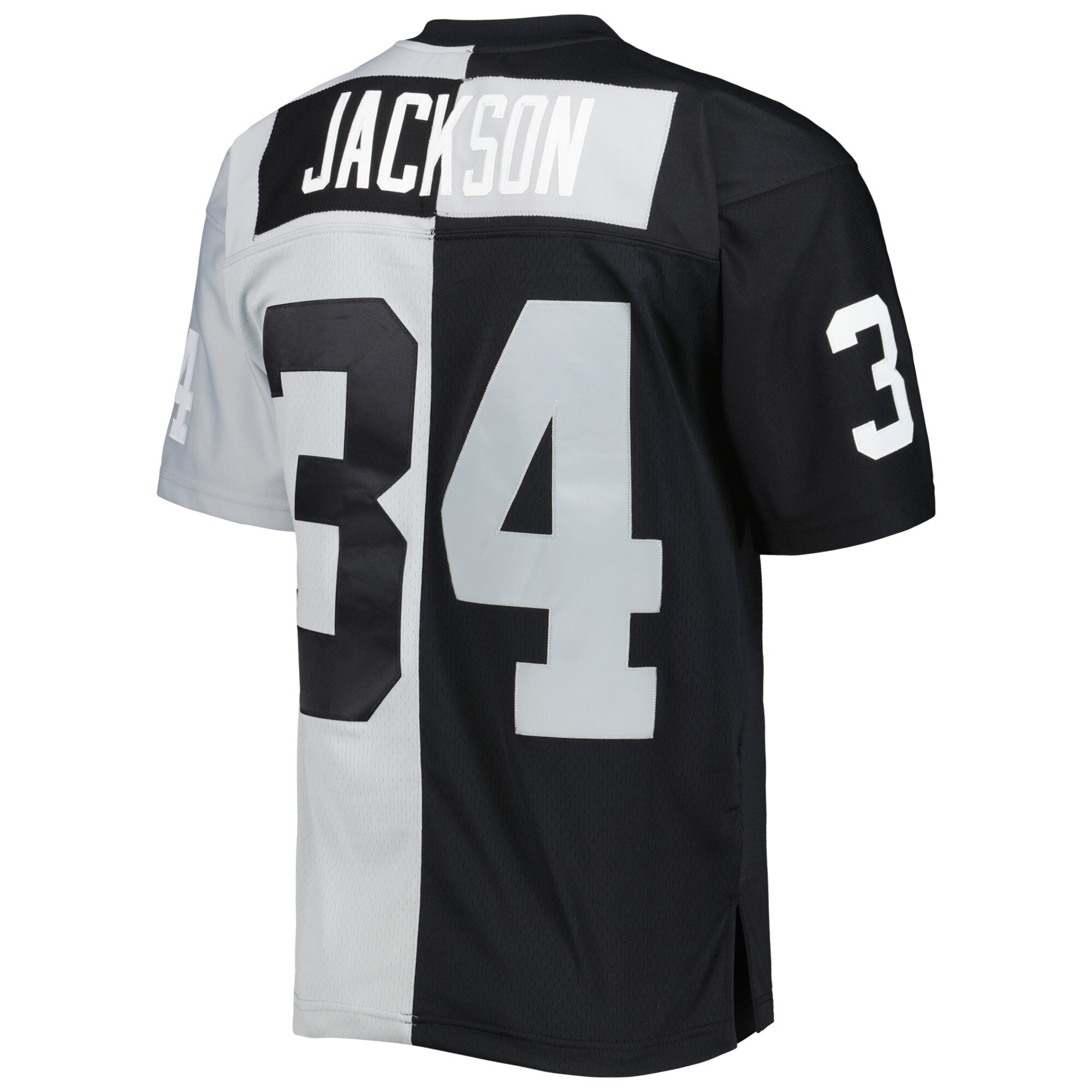 Bo Jackson Las Vegas Raiders Mitchell & Ness 1988 Split Legacy Replica Jersey - Black\/Silver
