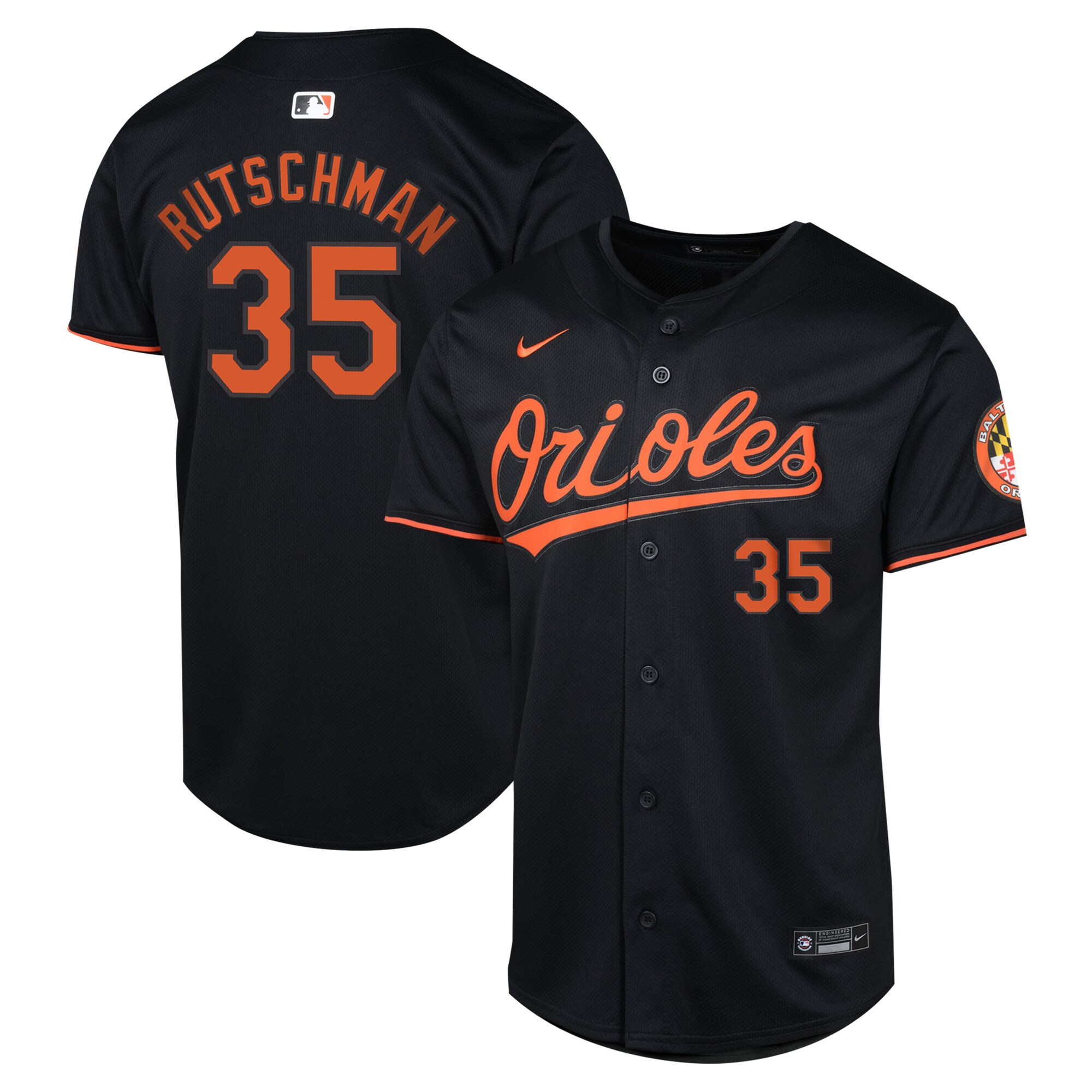 Adley Rutschman Baltimore Orioles  Youth Alternate Limited Player Jersey - Black