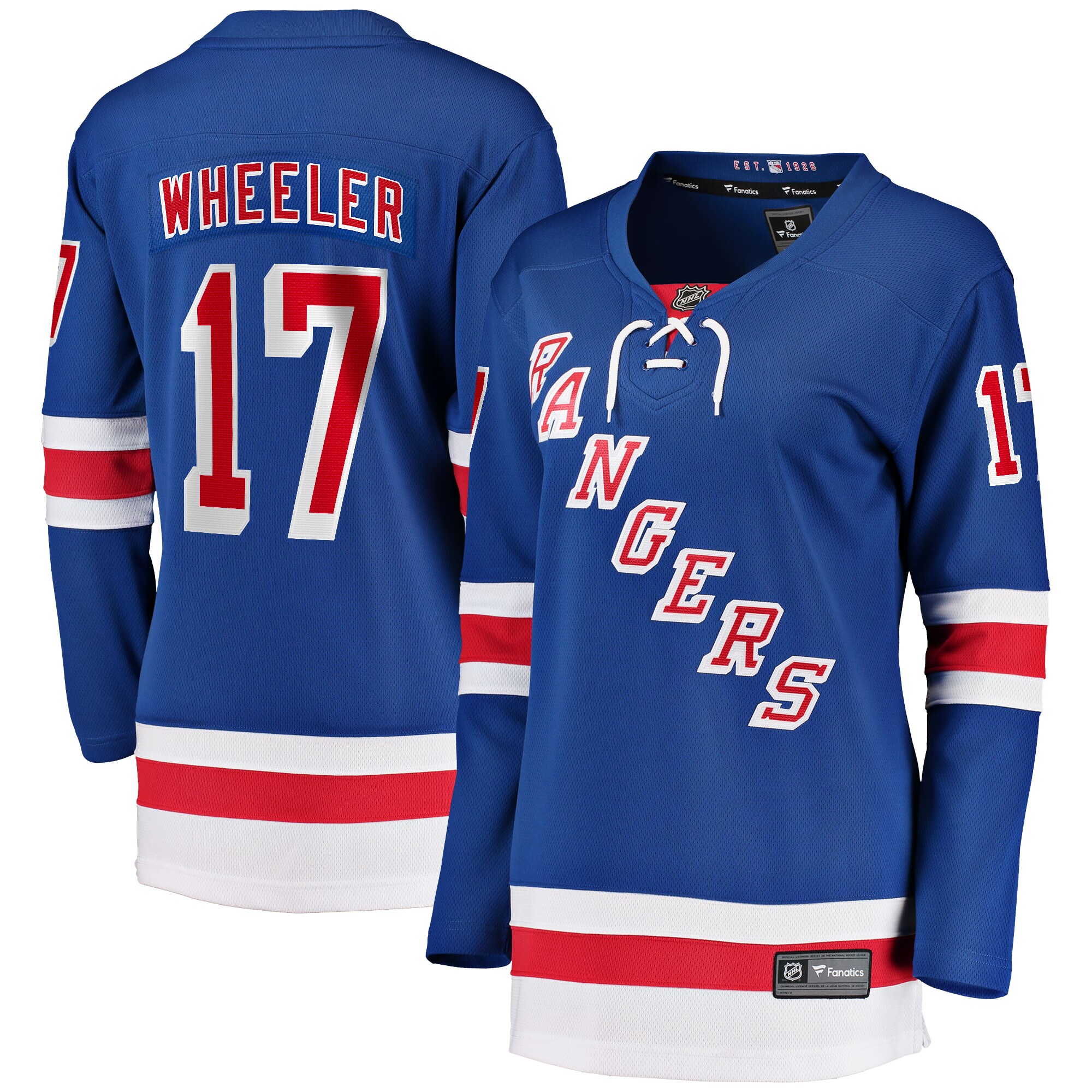 Blake Wheeler New York Rangers Fanatics Women's Home Breakaway Player Jersey - Blue