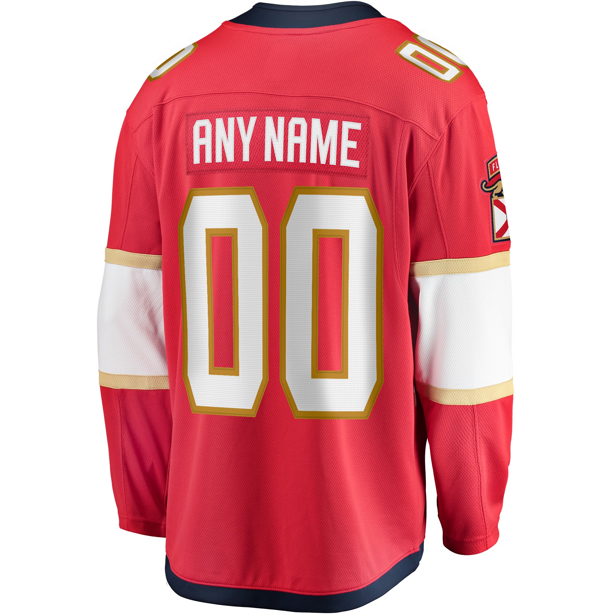 Florida Panthers Fanatics Youth Home Breakaway Custom Jersey - Red