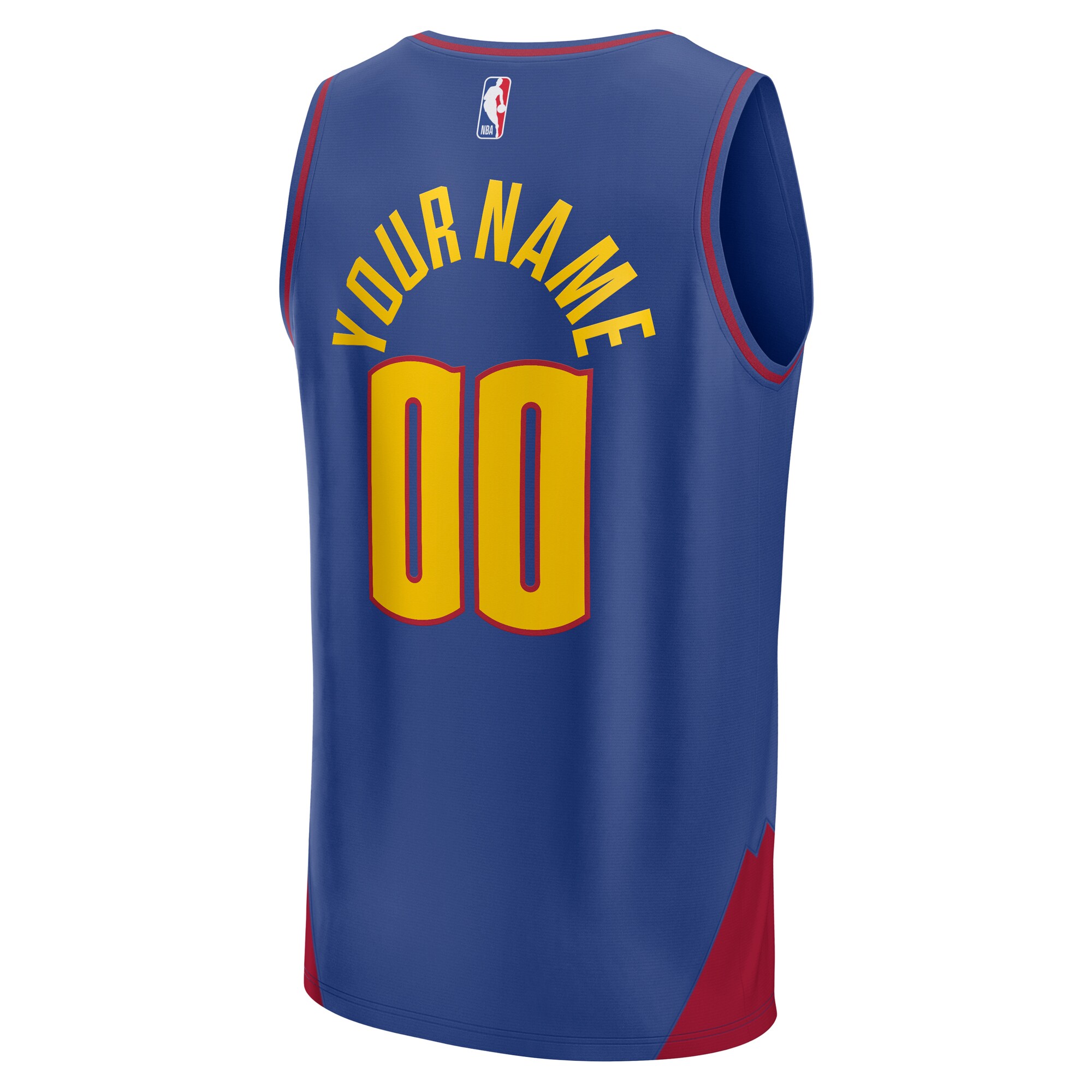 Denver Nuggets Fanatics 2022\/23 Fast Break Custom Replica Jersey - Blue - Statement Edition