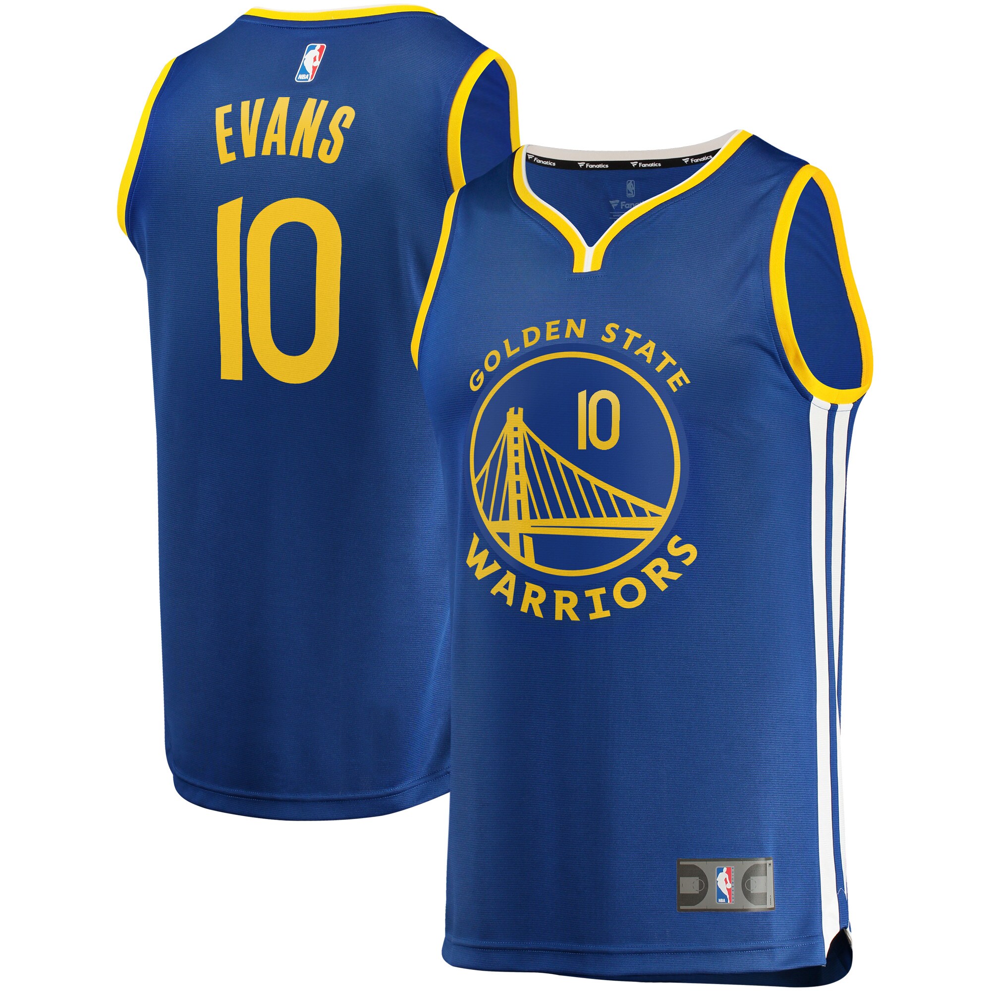 Jacob Evans Golden State Warriors Fanatics Youth Fast Break Player Jersey - Icon Edition - Royal