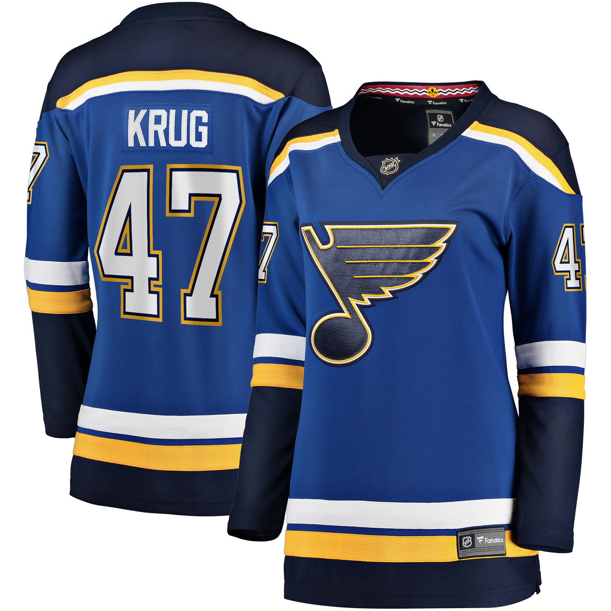 Torey Krug St. Louis Blues Fanatics Women's Breakaway Player Jersey - Blue