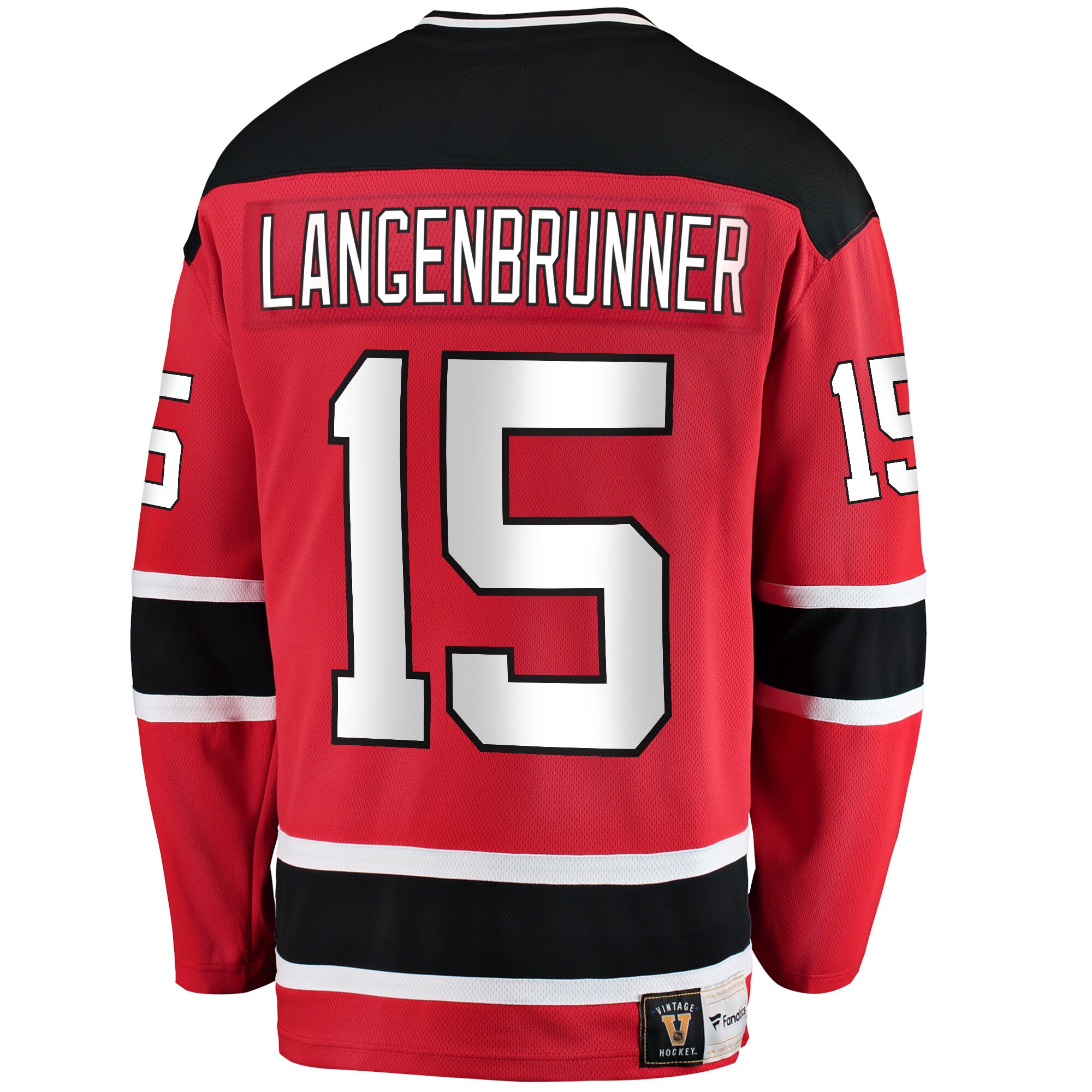 Jamie Langenbrunner New Jersey Devils Fanatics Premier Breakaway Retired Player Jersey - Red