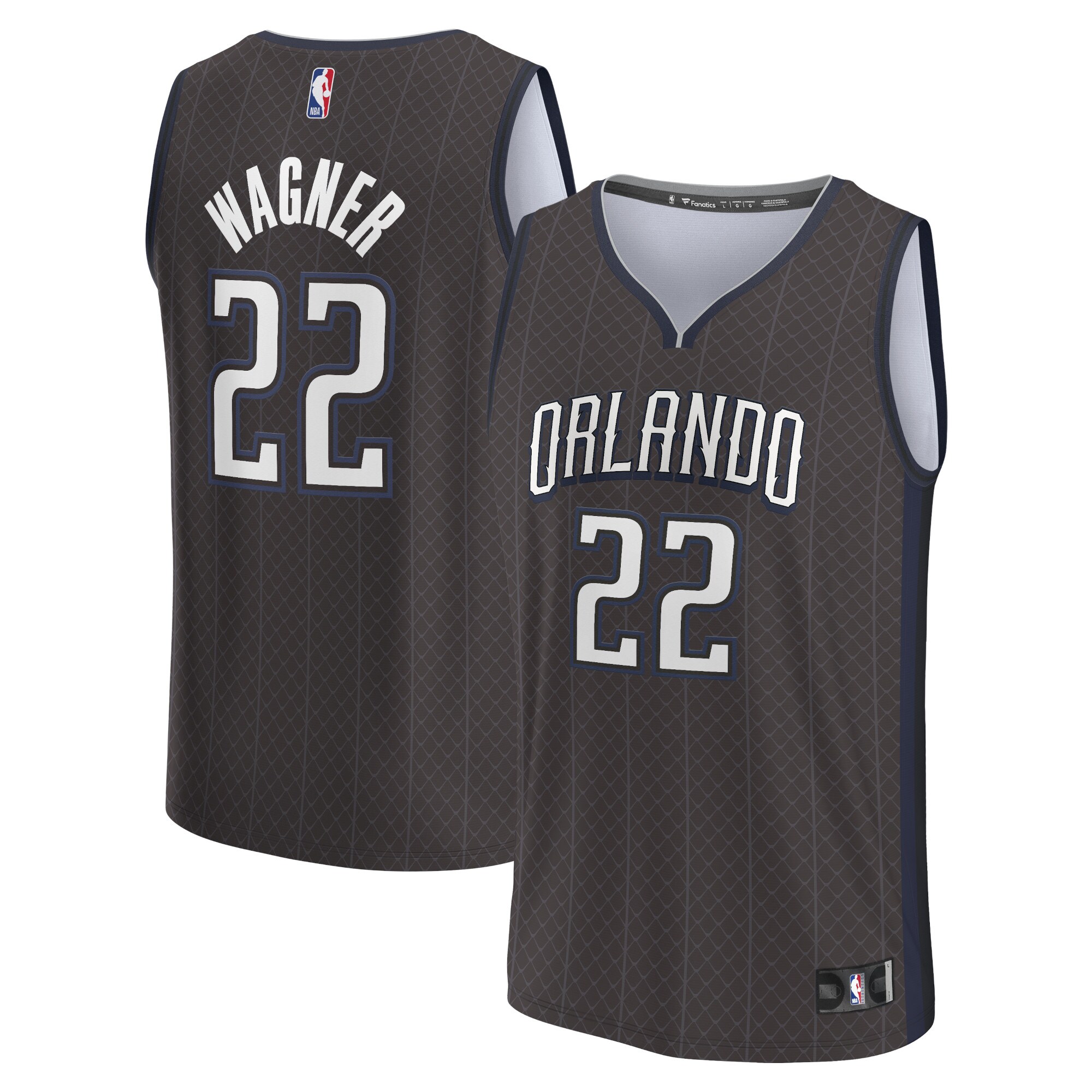Franz Wagner Orlando Magic Fanatics Fastbreak Jersey - City Edition - Black