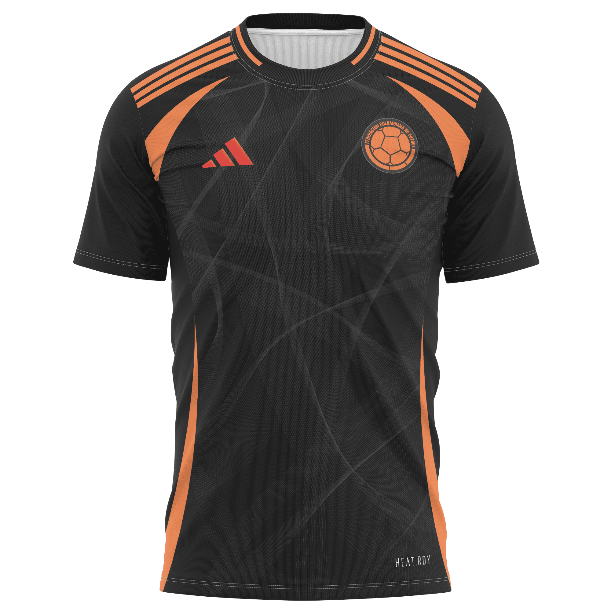 Colombia National Team 2024 Away Kits AOP T-shirt - Black