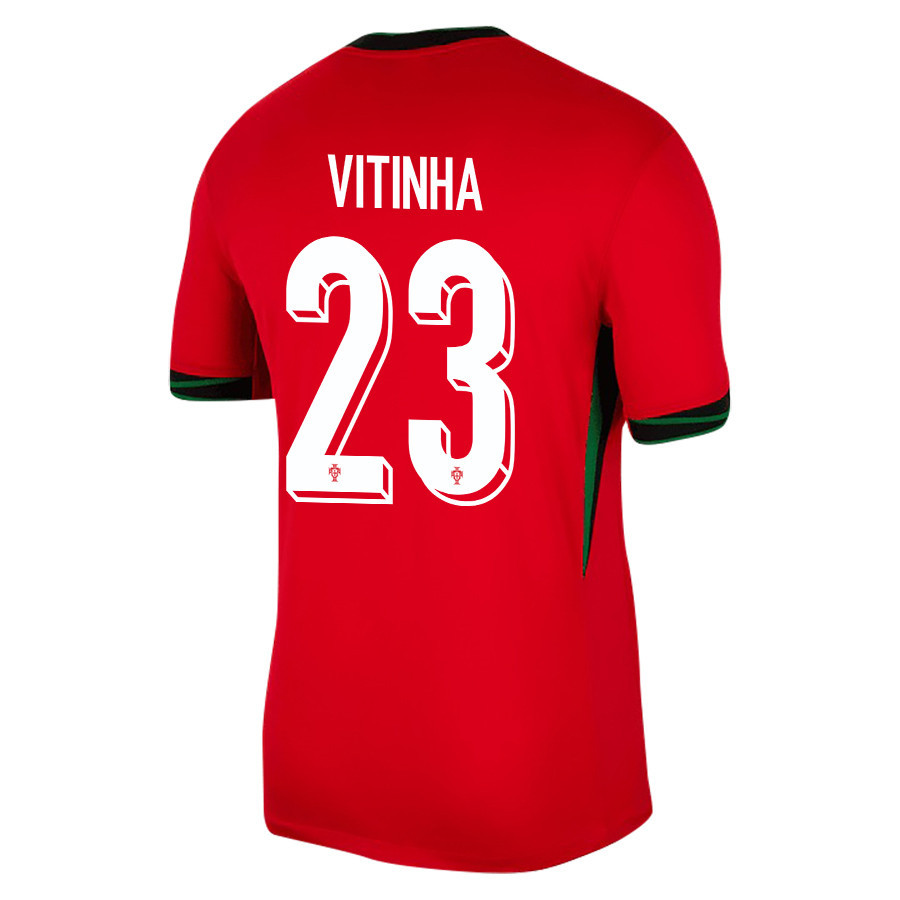 Vitinha 23 Portugal National Team 2024/25 Home Men Jersey - Red