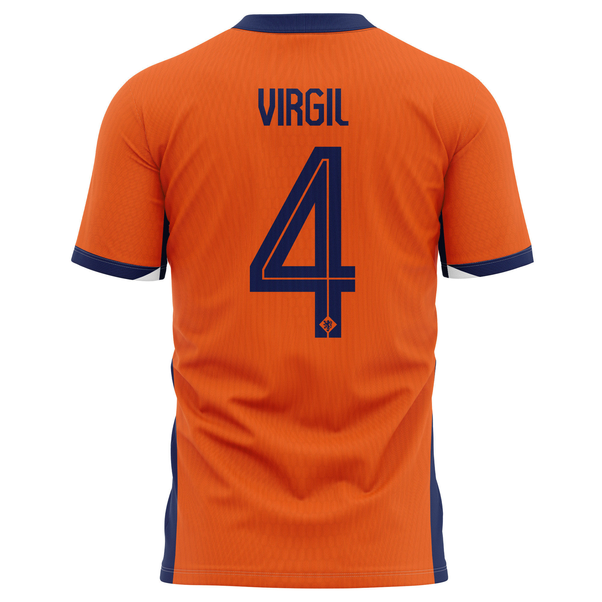 Virgil van Dijk 4 Netherlands National Team 2024 Home Kits AOP T-shirt - Orange