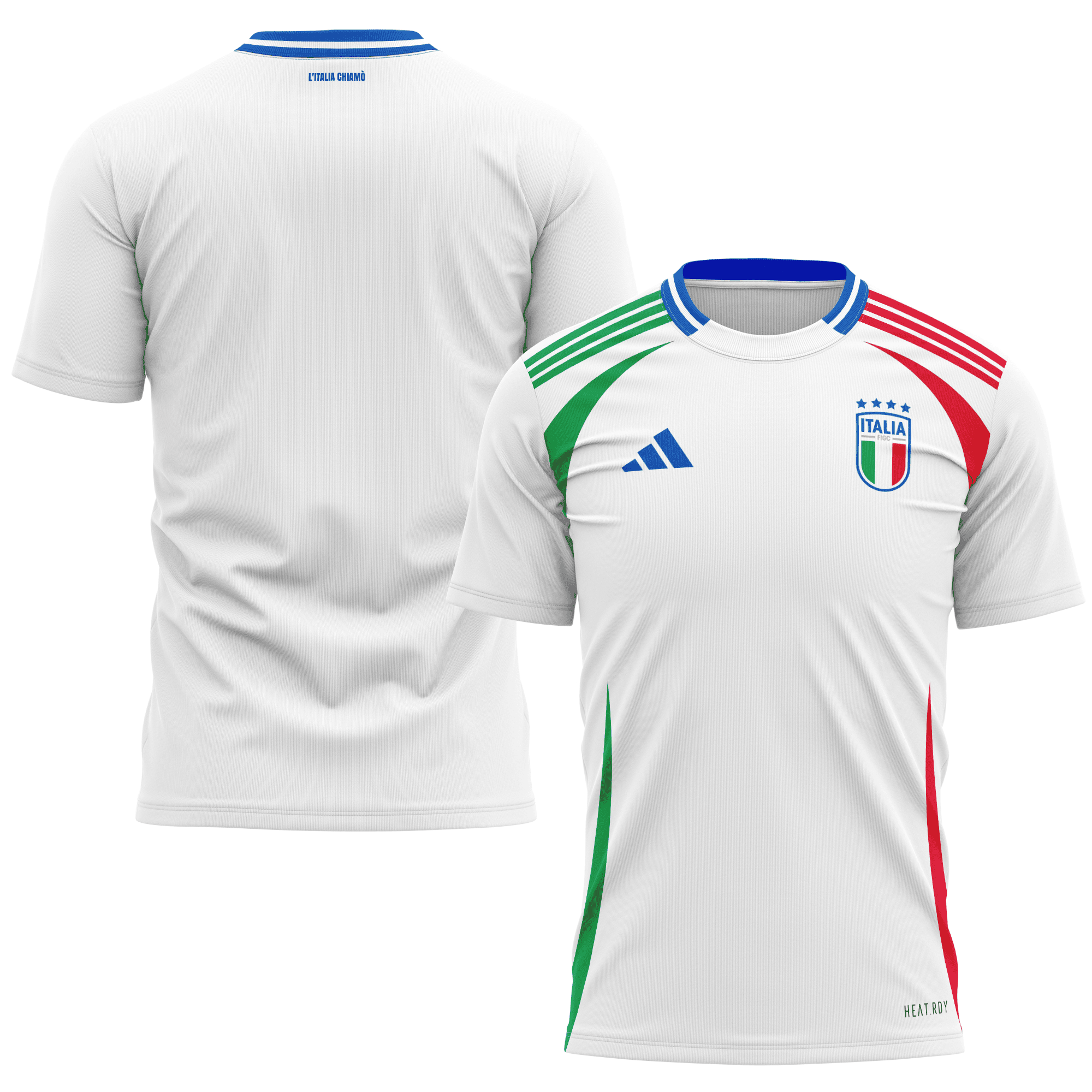 Italy National Team 2024 Away Kits AOP T-shirt - White