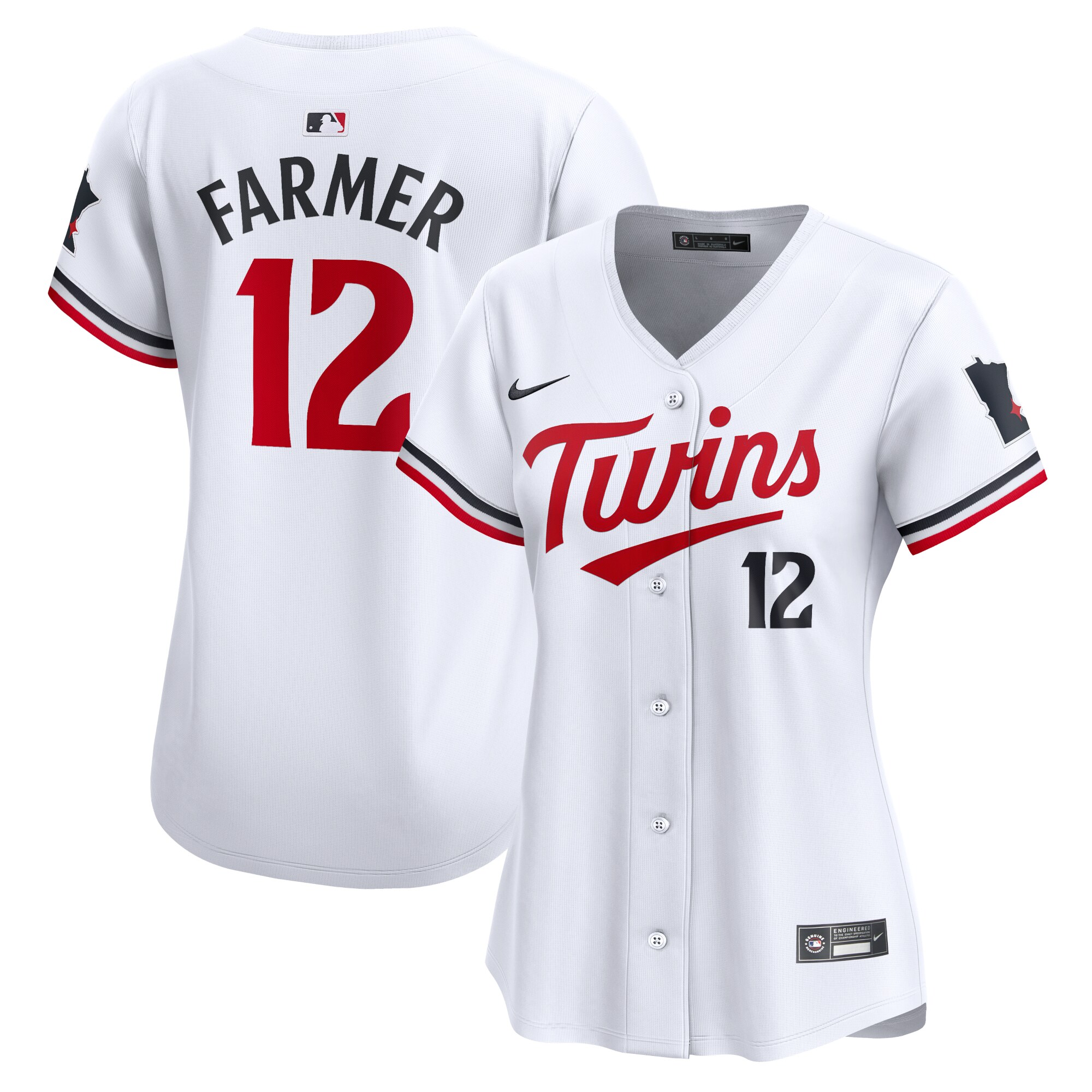 Kyle Farmer Minnesota Twins  Women's  Home Limited Player Jersey - White