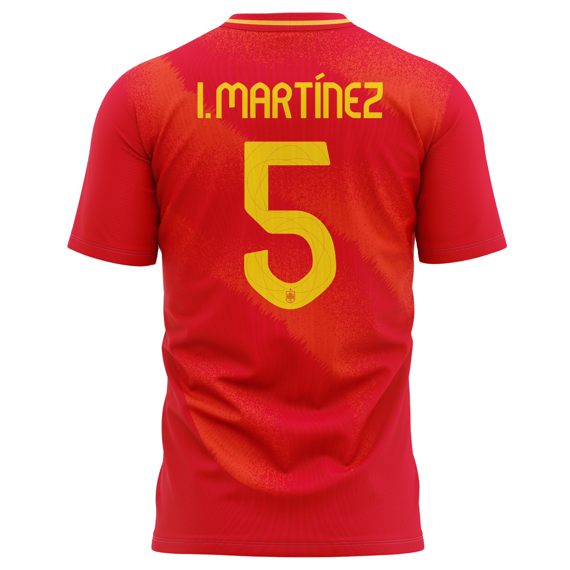 Iñigo Martínez 5 Spain National Team 2024 Home Kits AOP T-shirt - Red