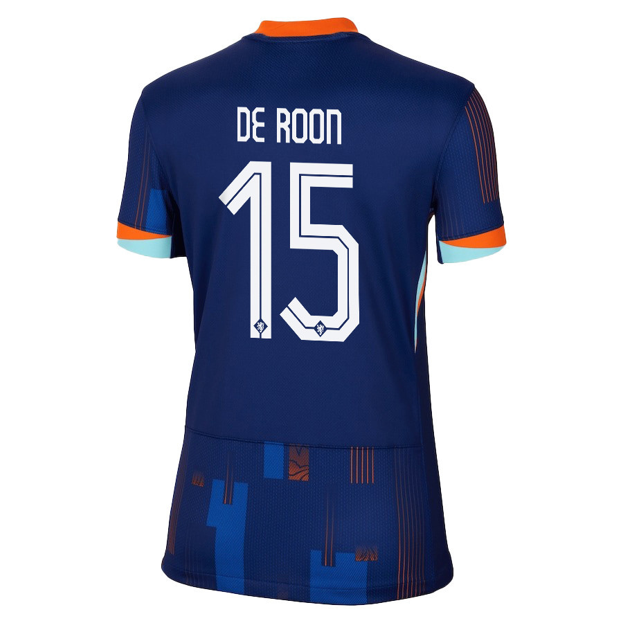 Marten de Roon 15 Netherlands National Team 2024/25 Away WOMEN Jersey - Navy