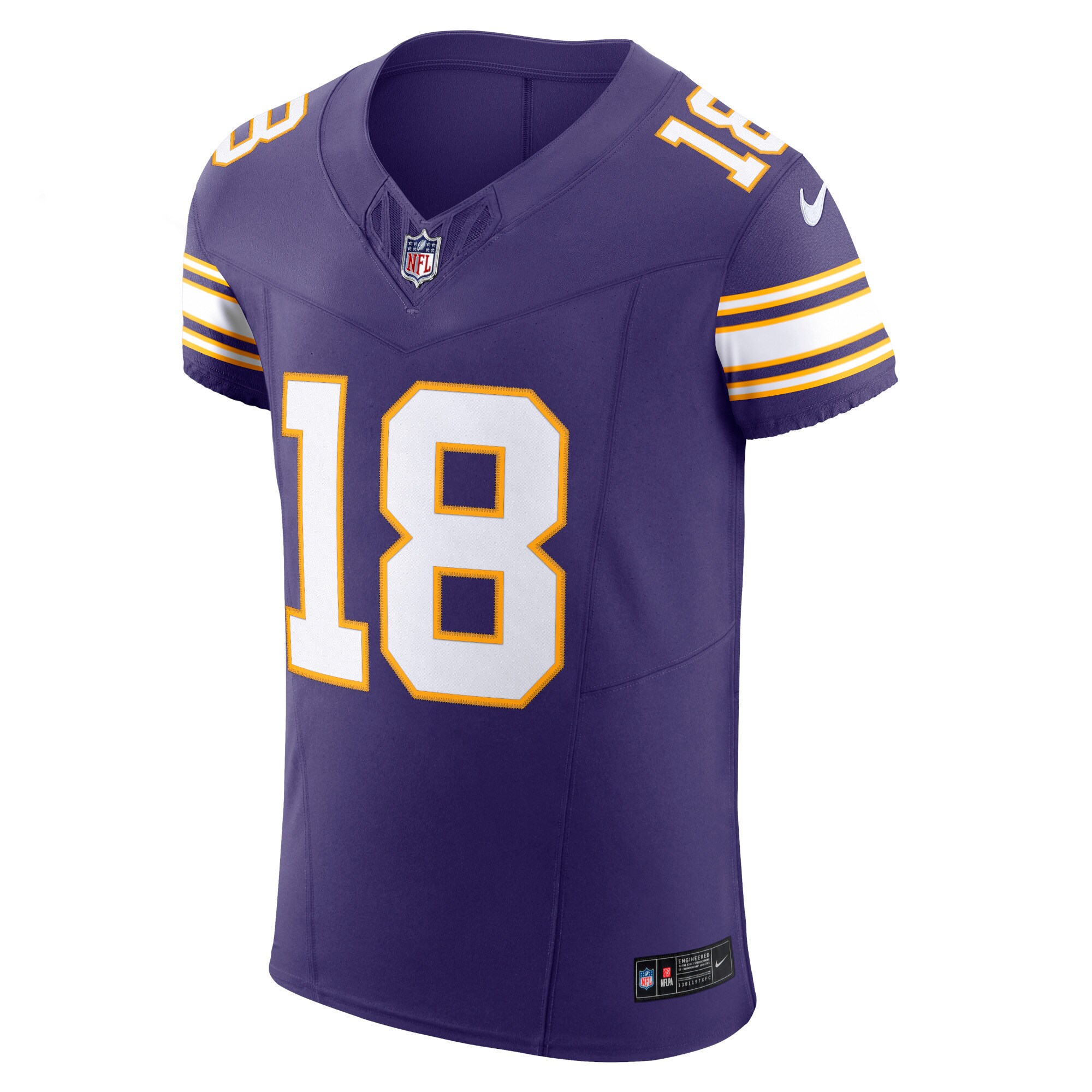 Justin Jefferson Minnesota Vikings  Alternate Vapor F.U.S.E. Elite Jersey - Purple