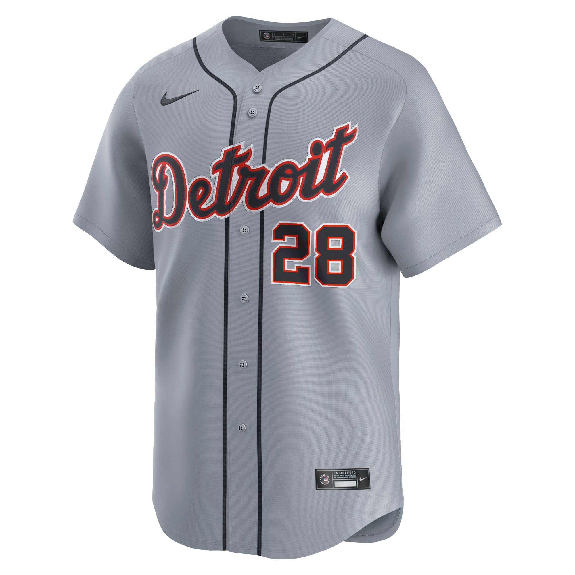 Javier Baez Detroit Tigers  Road Limited Player Jersey\u00c2\u00a0\u00e2\u20ac\u201c Gray