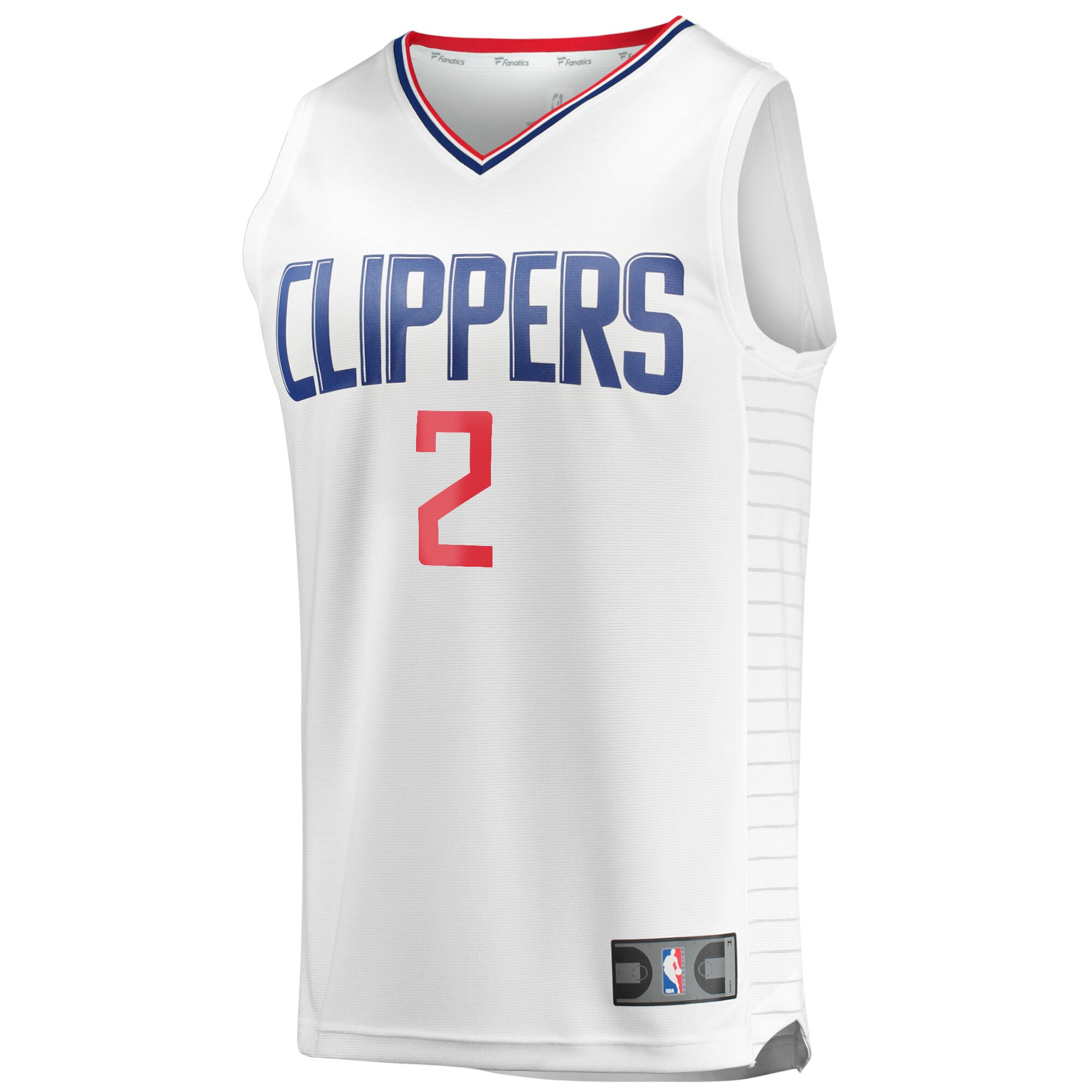 Kawhi Leonard LA Clippers Fanatics Youth 2020\/21 Fast Break Player Jersey - White - Association Edition