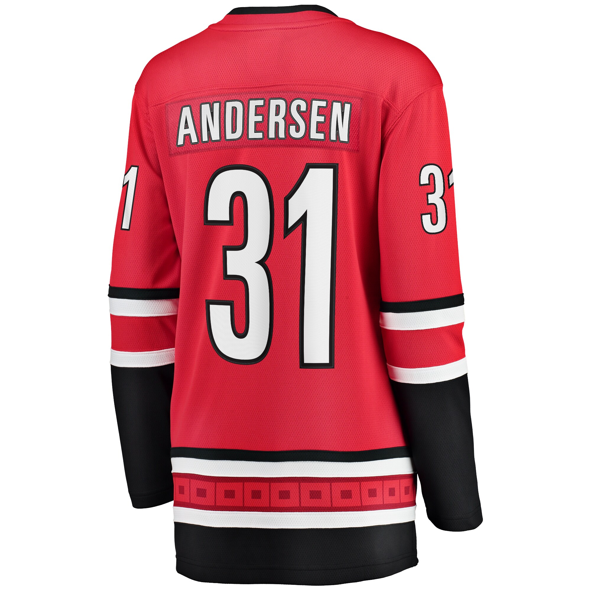 Frederik Andersen Carolina Hurricanes Fanatics Women's Alternate Breakaway Player Jersey - Red