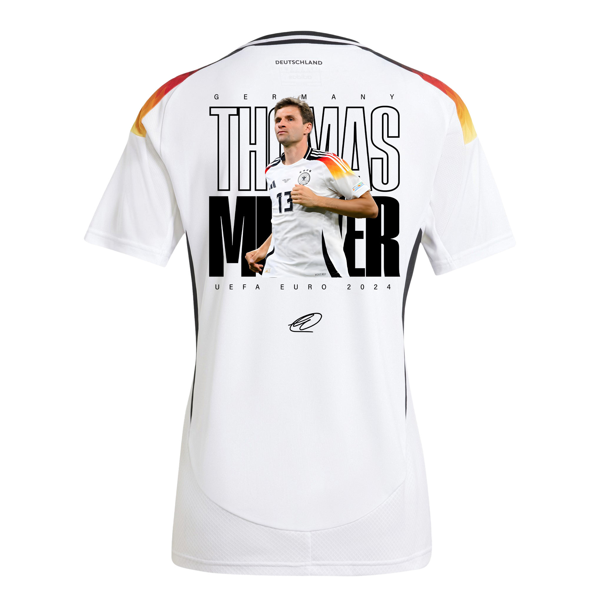 Thomas Müller 13 Signed Iconic Germany National Team 2024 Home WOMEN Jersey - White