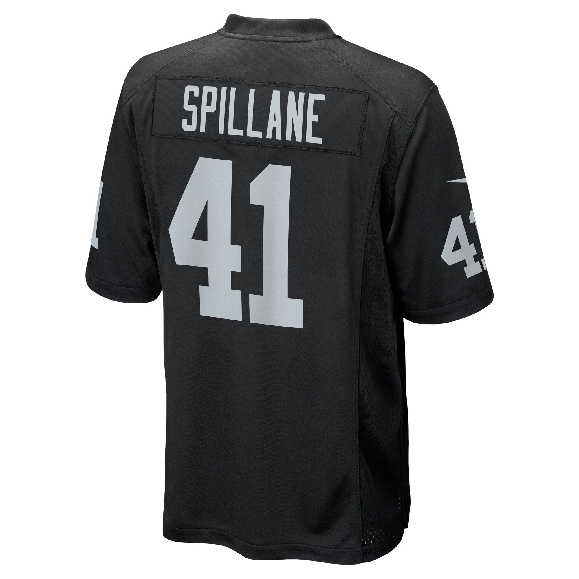 Robert Spillane Las Vegas Raiders  Game Player Jersey - Black