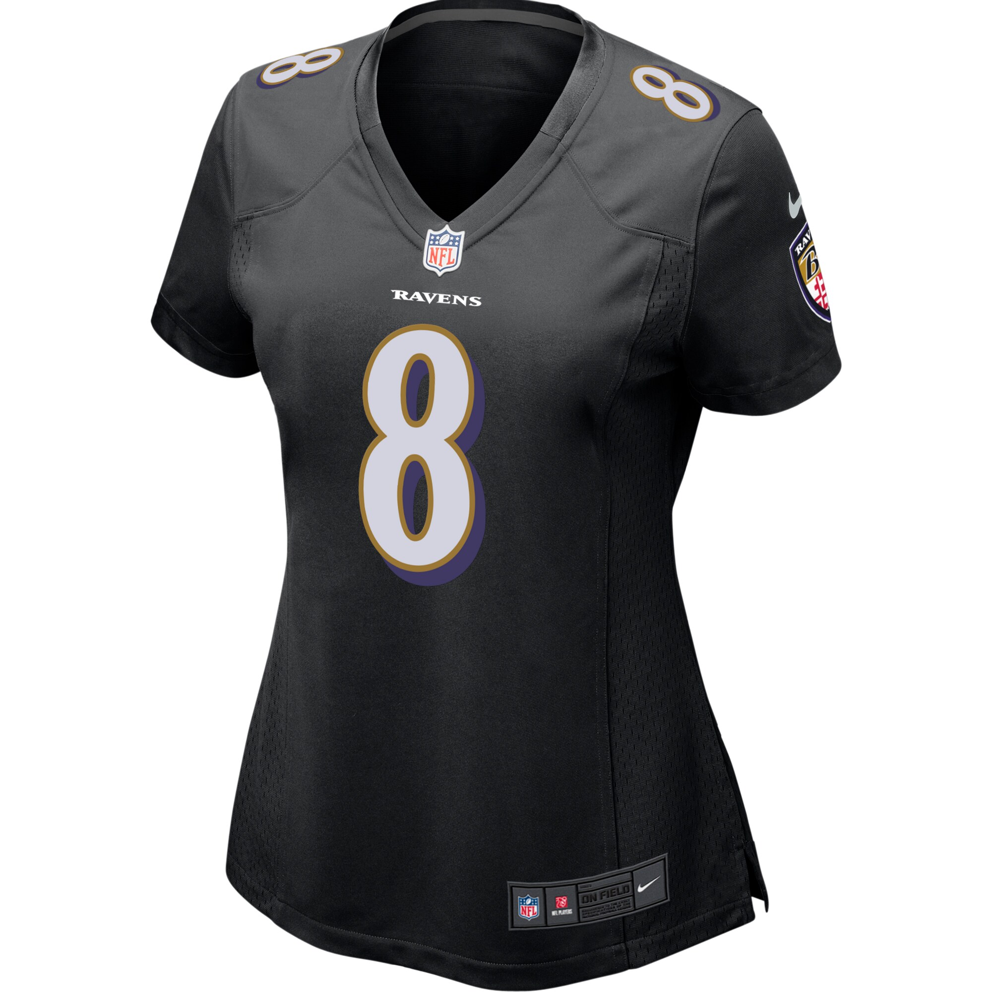 Lamar Jackson Baltimore Ravens  Women's Game Event Jersey - Black