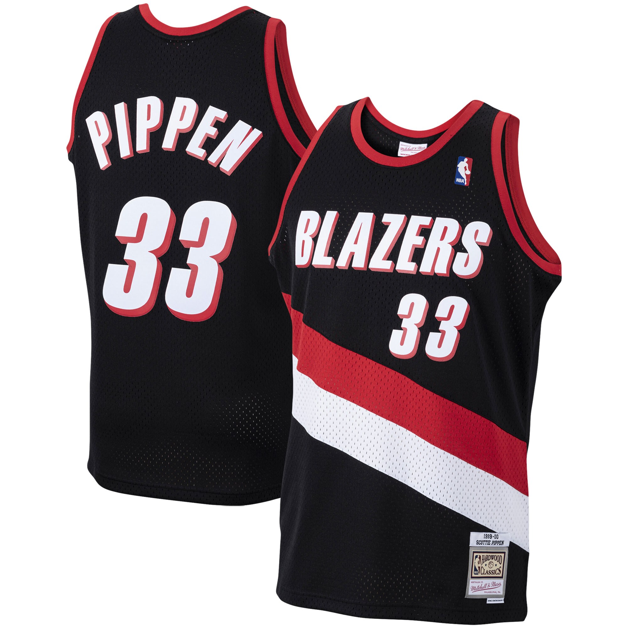 Scottie Pippen Portland Trail Blazers Mitchell & Ness 1999\/00 Hardwood Classics Swingman Jersey - Black