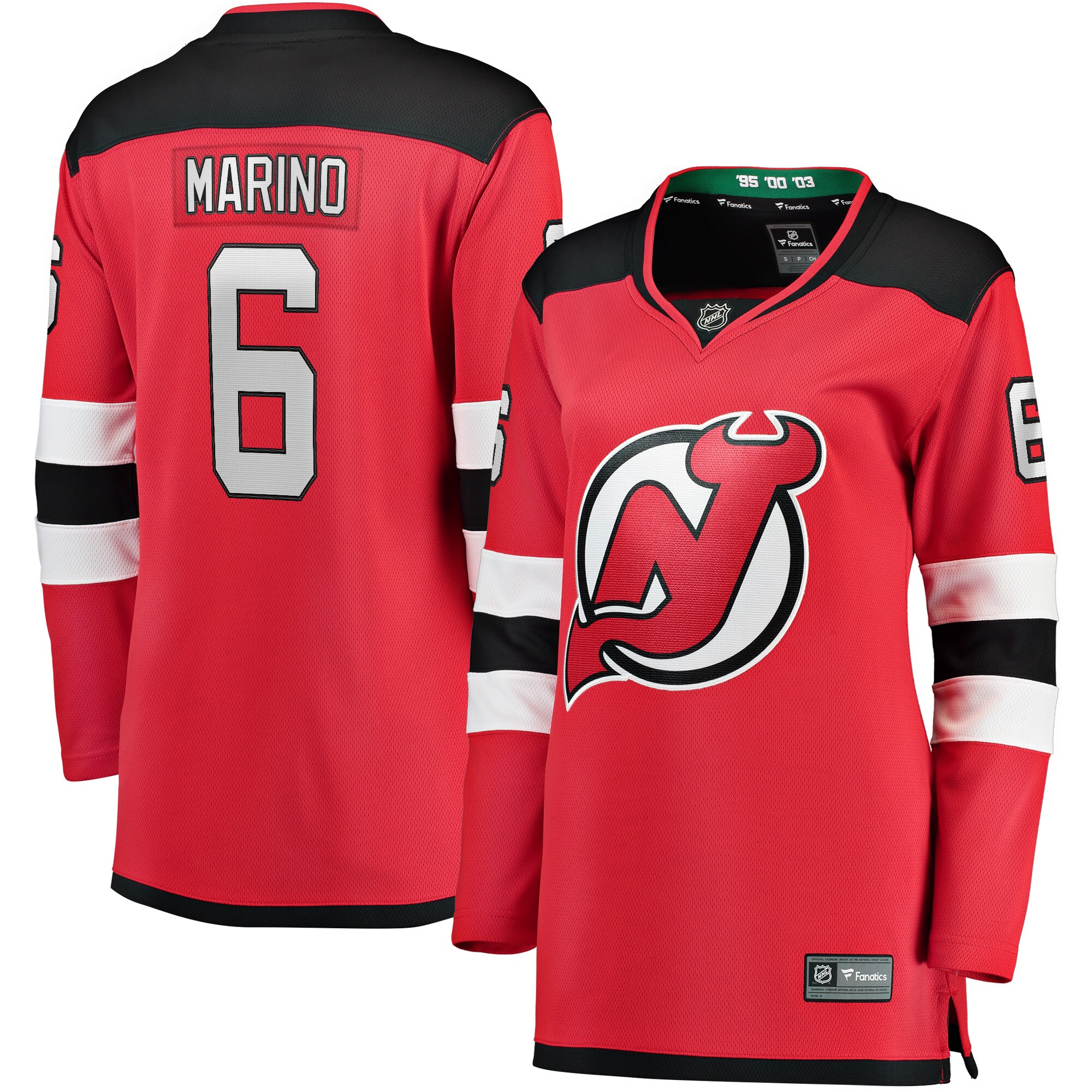 John Marino New Jersey Devils Fanatics Women's Home Breakaway Player Jersey - Red