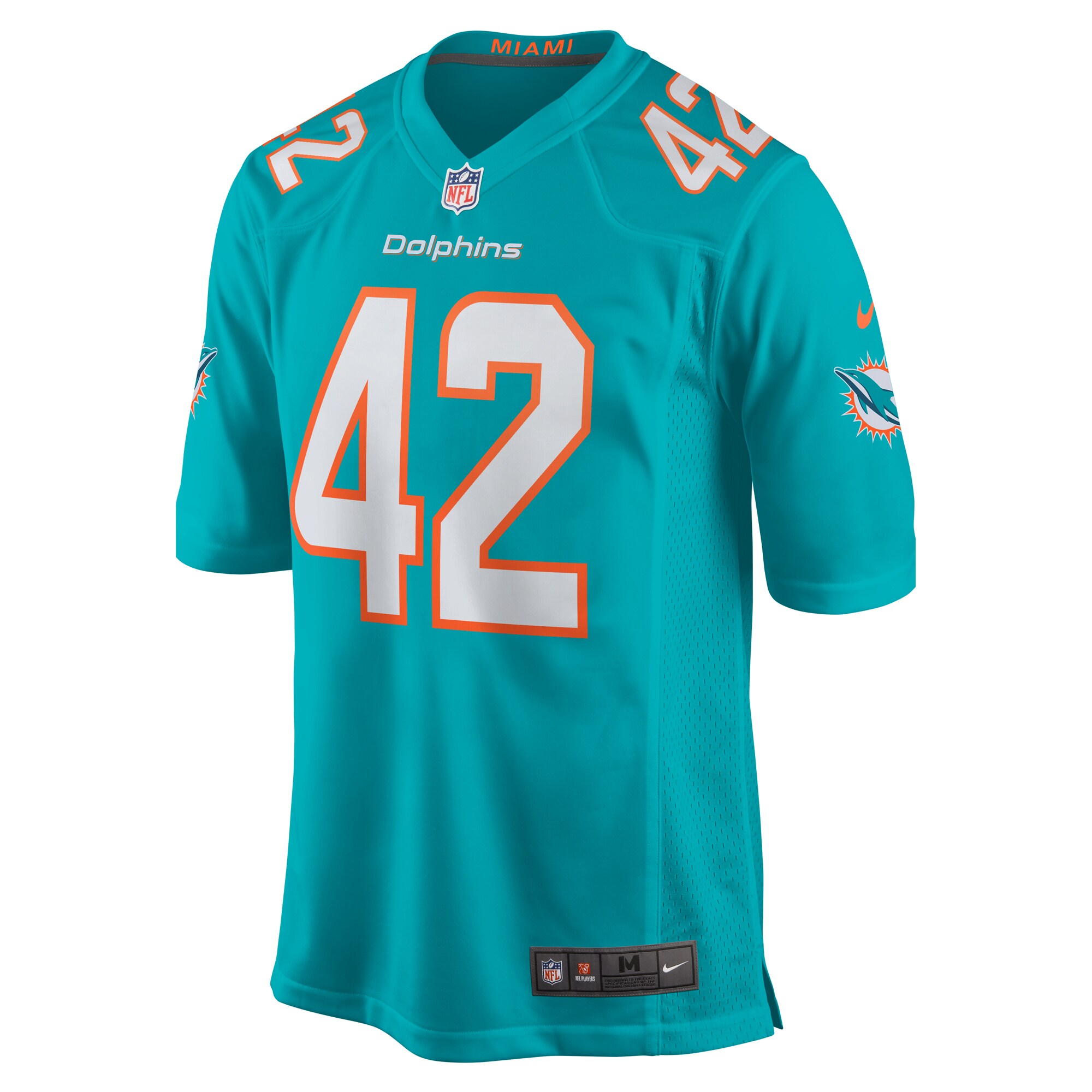 Alexander Johnson Miami Dolphins   Game Jersey -  Aqua