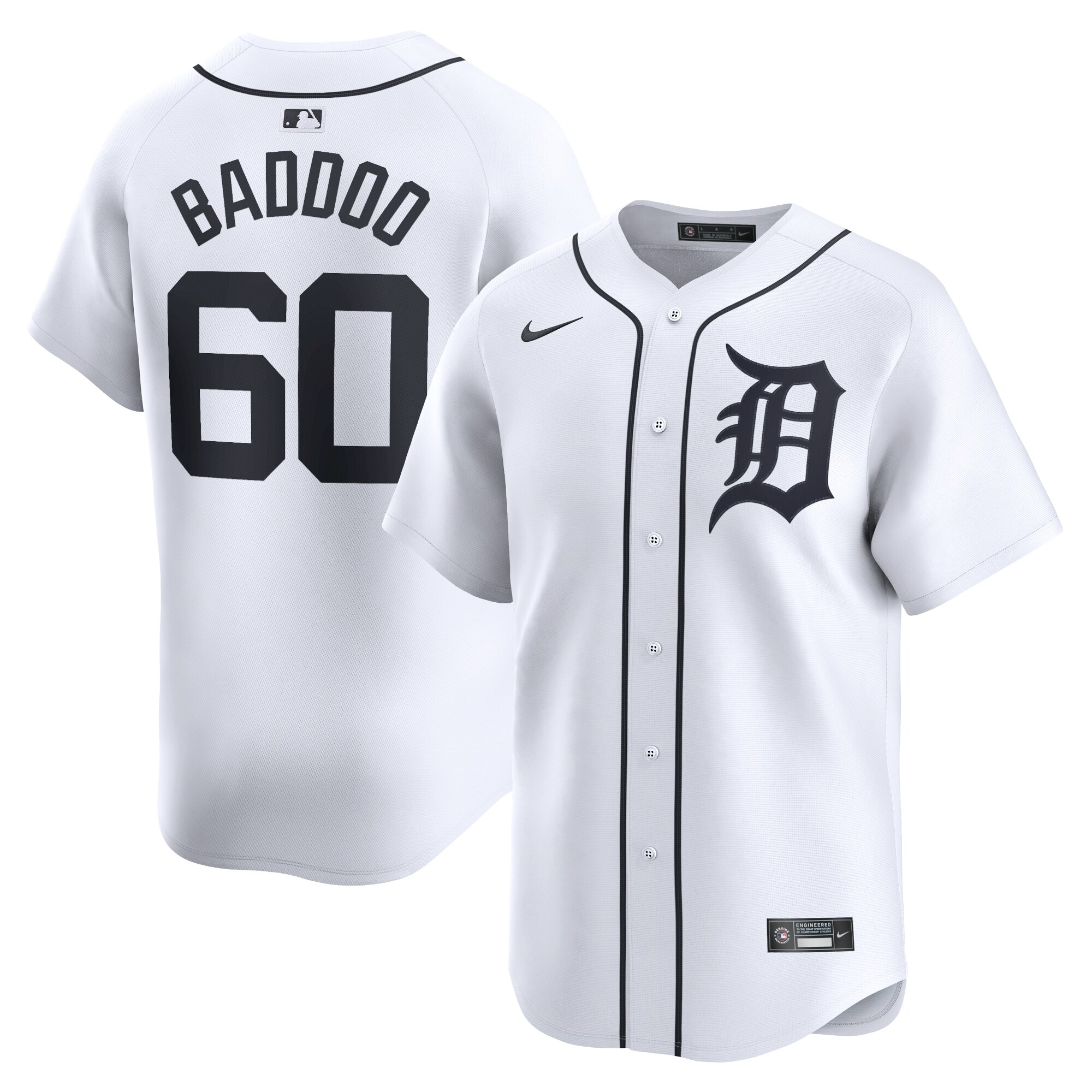 Akil Baddoo Detroit Tigers  Home Limited Player Jersey - White