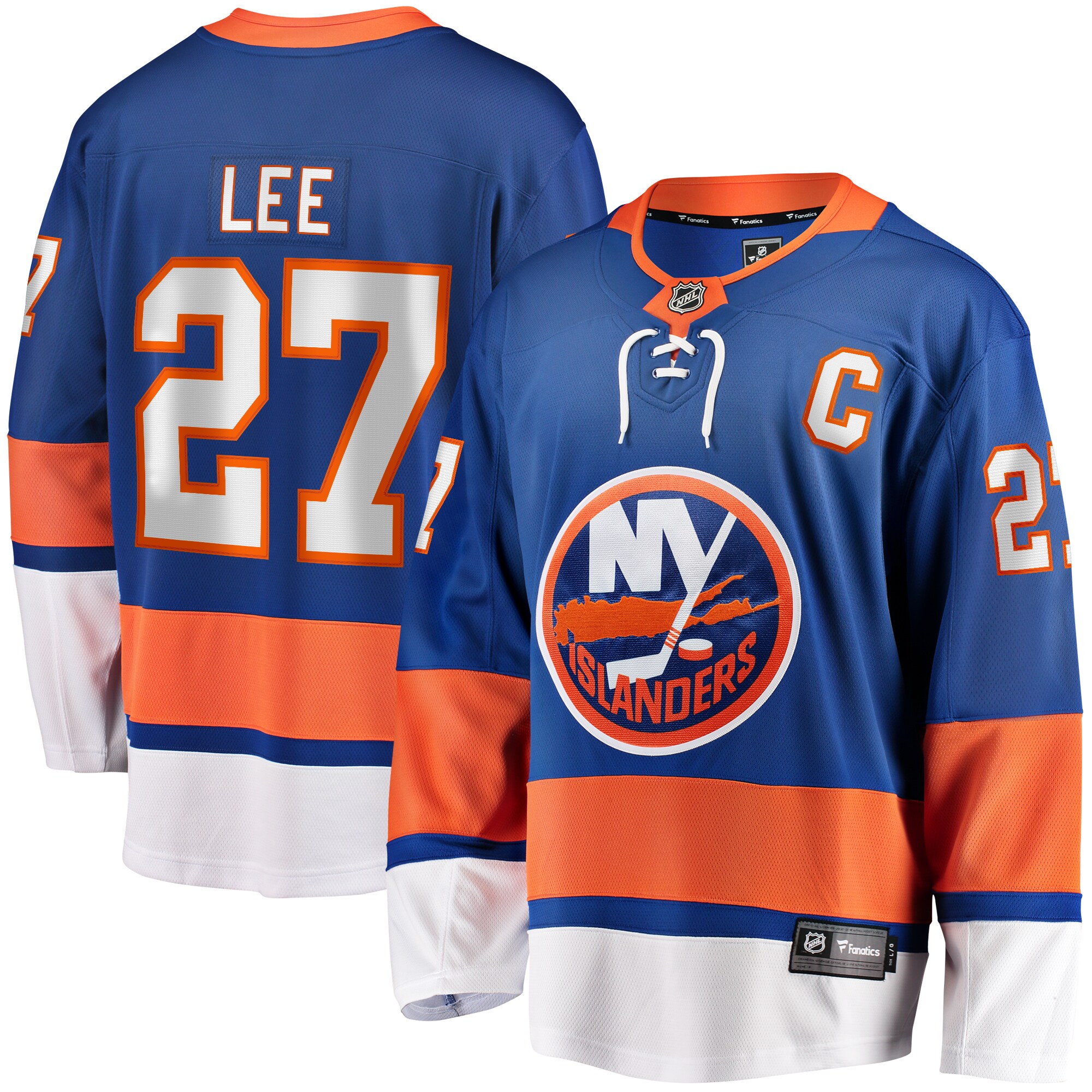 Anders Lee New York Islanders Fanatics Home Captain Patch Breakaway Player Jersey - Royal