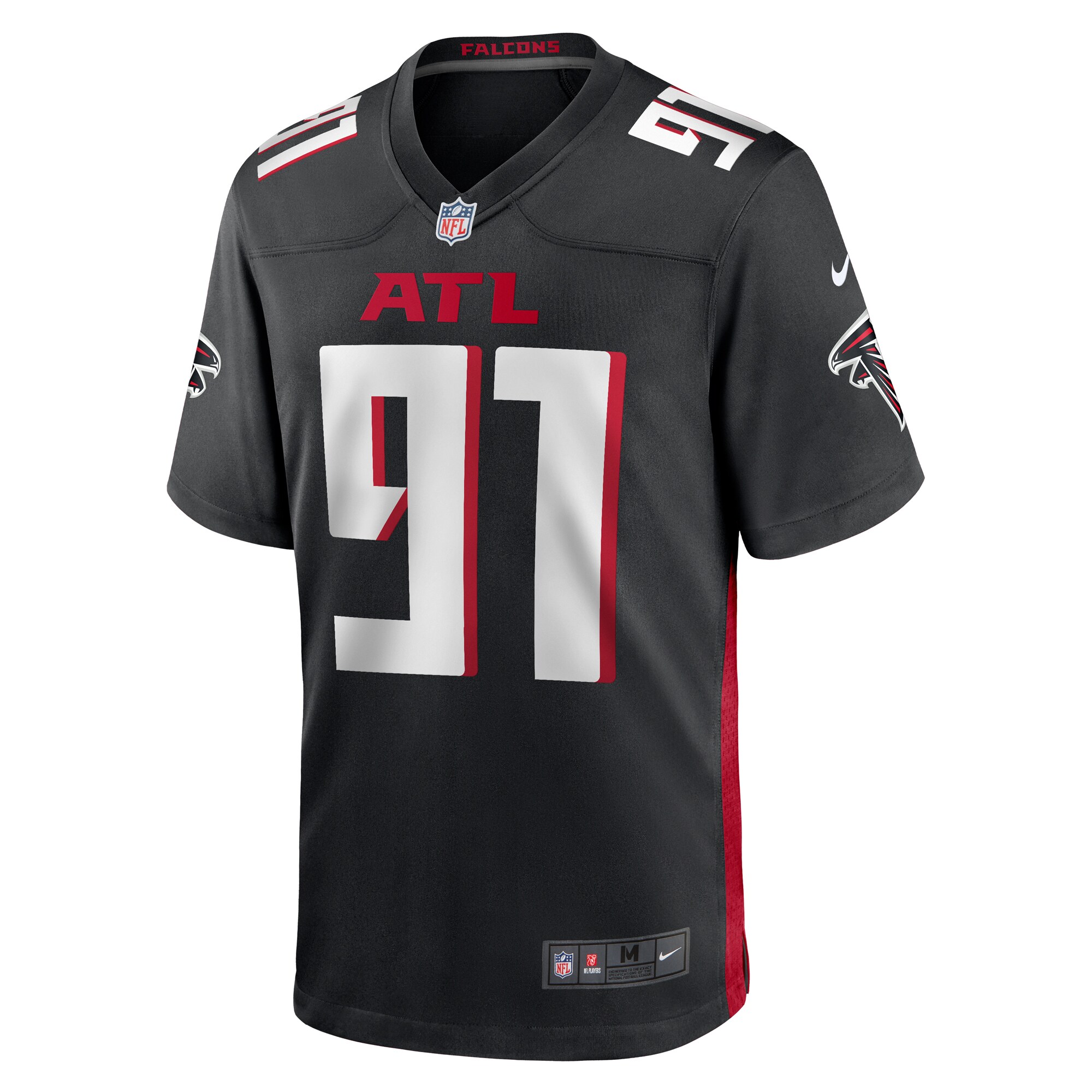 Demone Harris Atlanta Falcons   Game Jersey -  Black