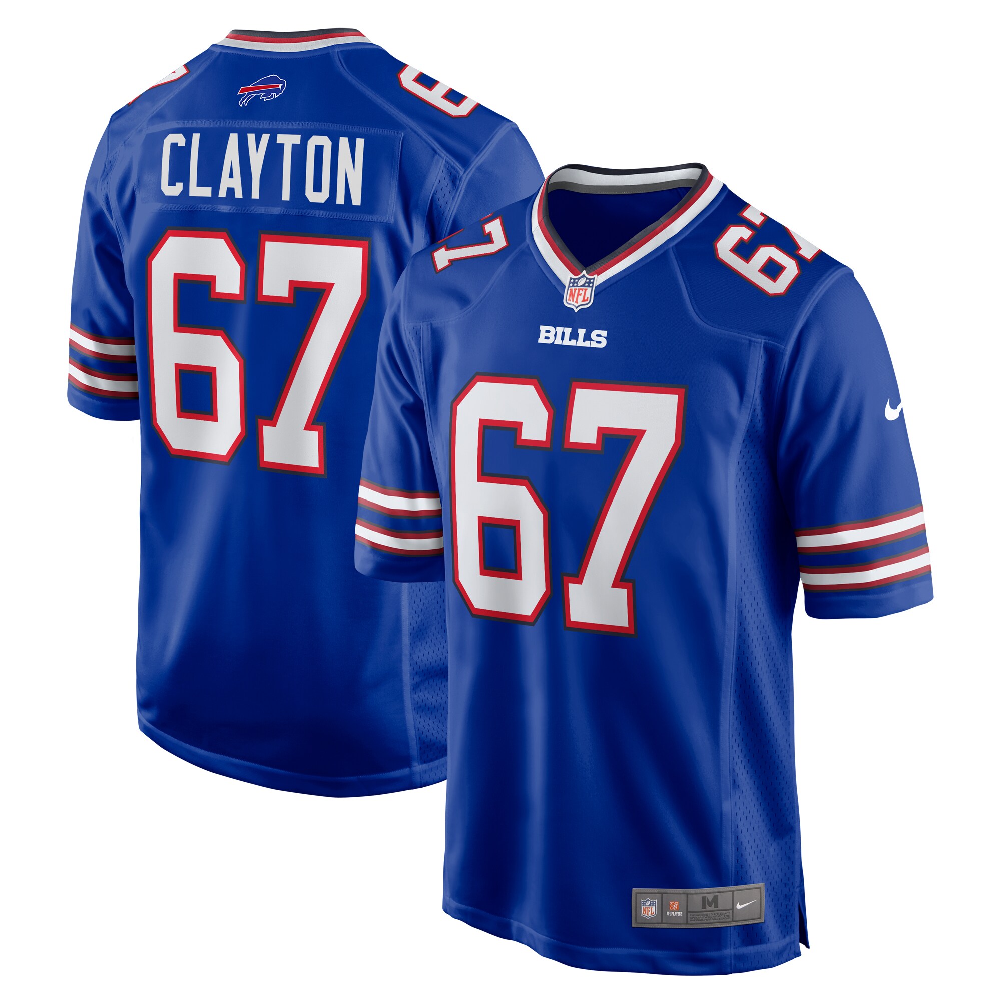 Travis Clayton Buffalo Bills  Game Jersey -  Royal