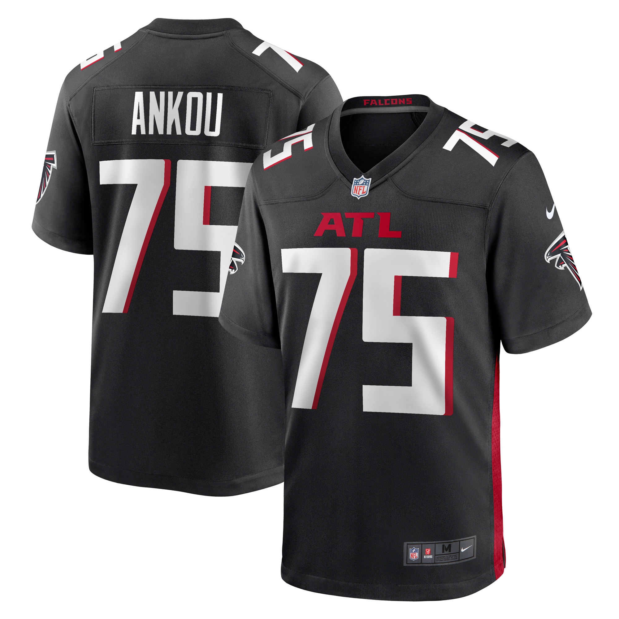 Eli Ankou Atlanta Falcons   Game Jersey -  Black