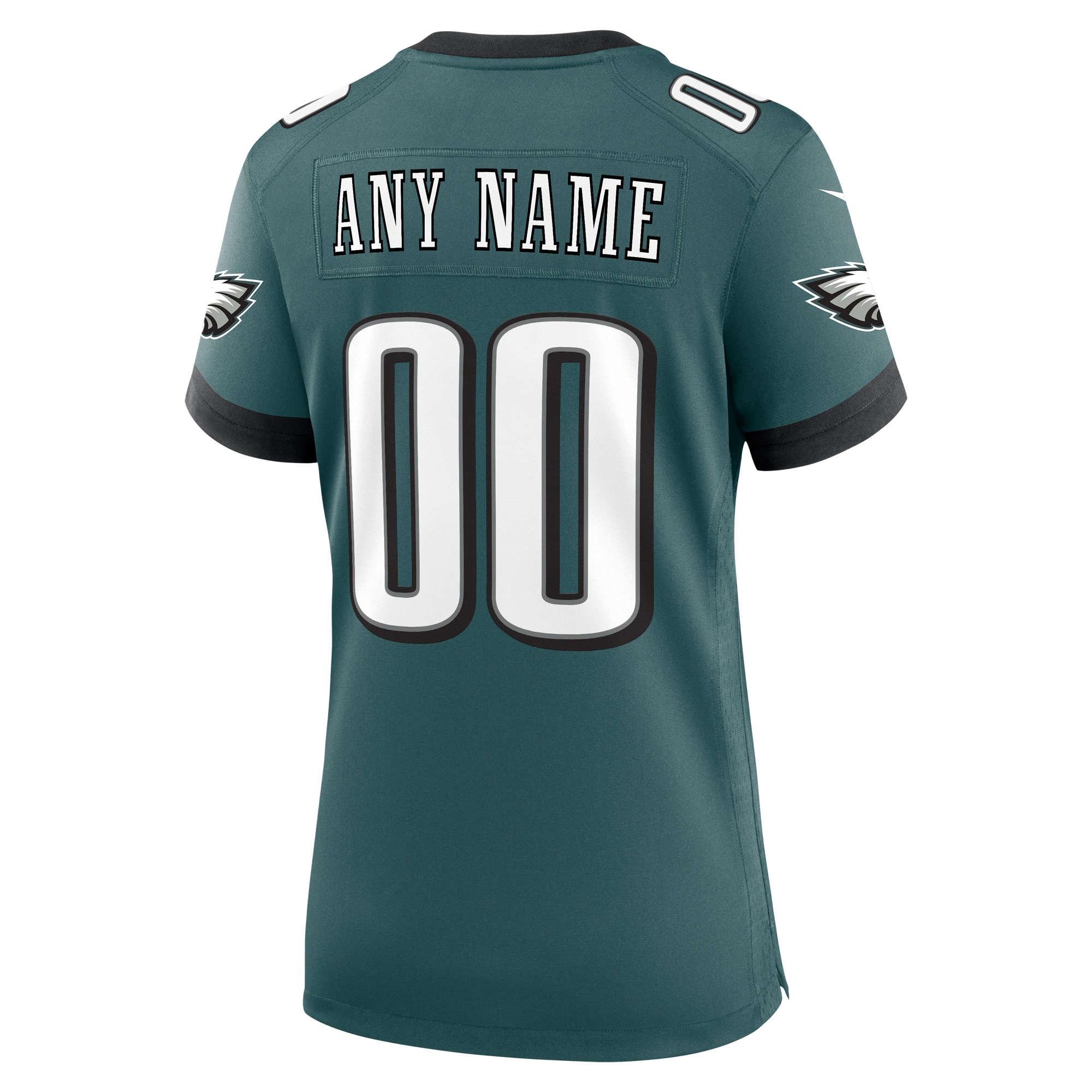 Philadelphia Eagles  Women's Custom Game Jersey - Midnight Green