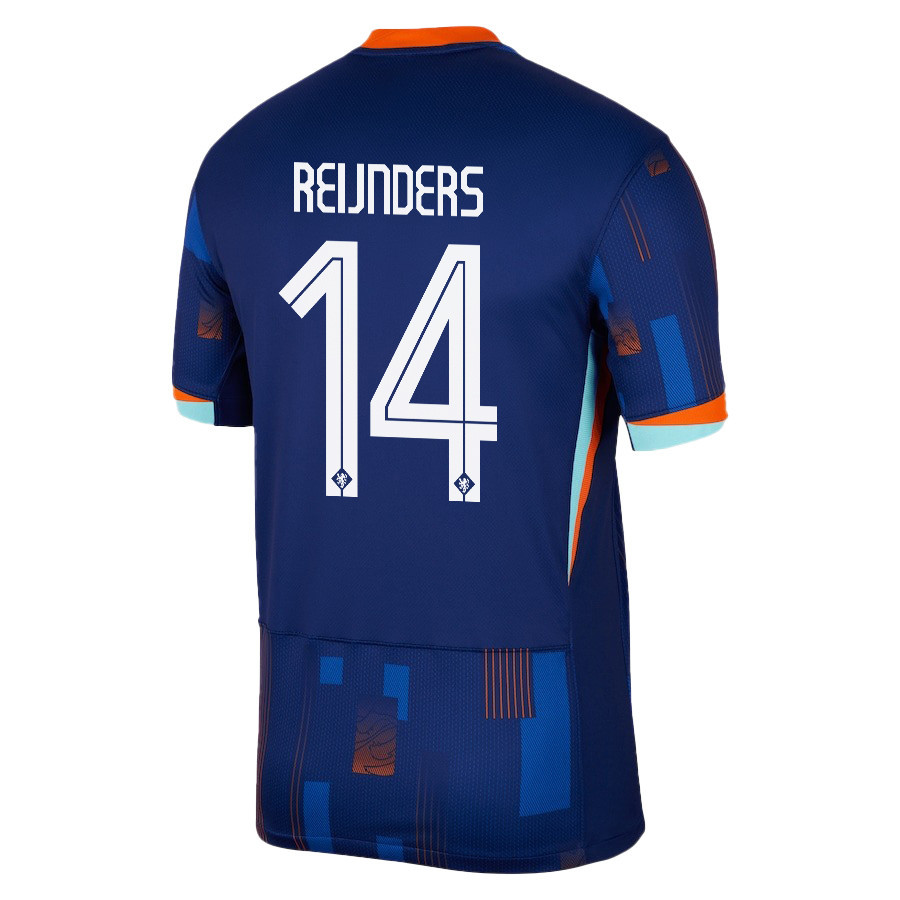 Tijjani Reijnders 14 Netherlands National Team 2024/25 Away Men Jersey - Navy