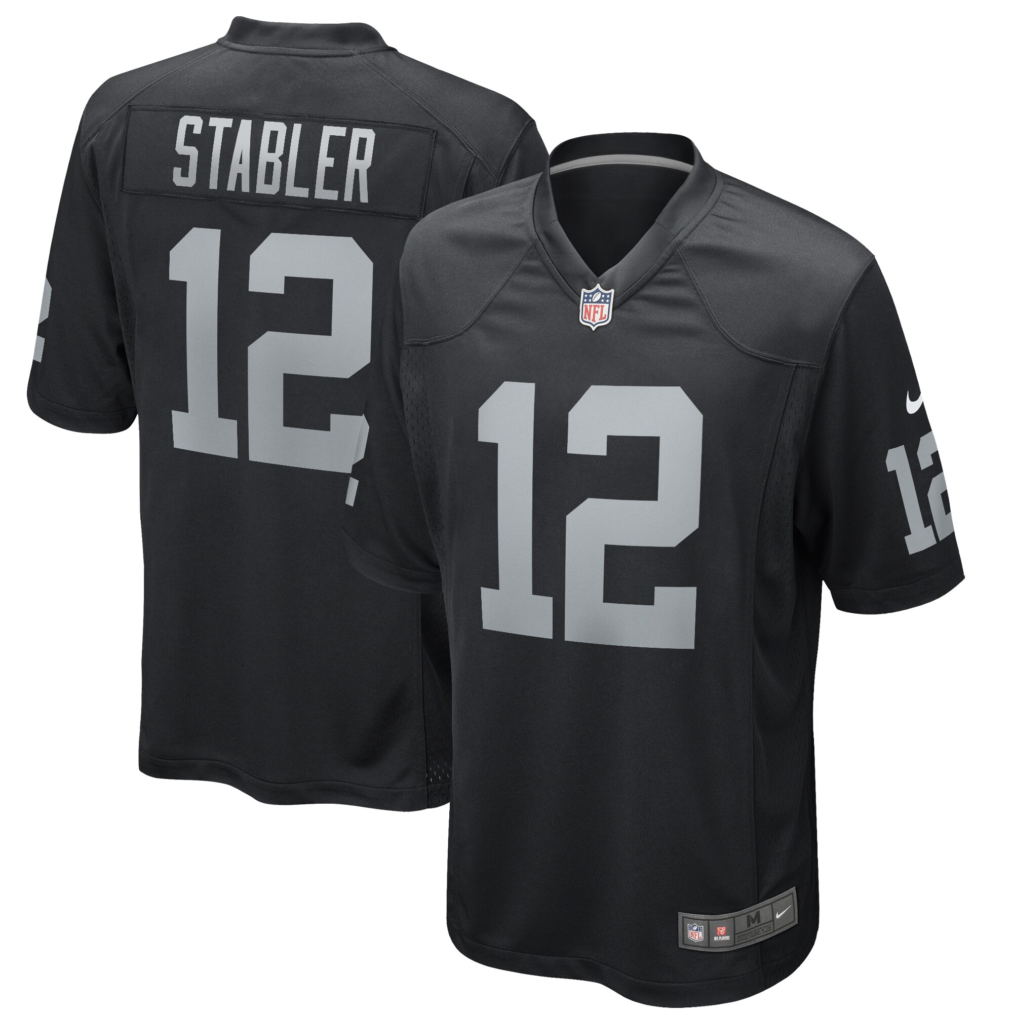 Ken Stabler Las Vegas Raiders  Game Retired Player Jersey - Black