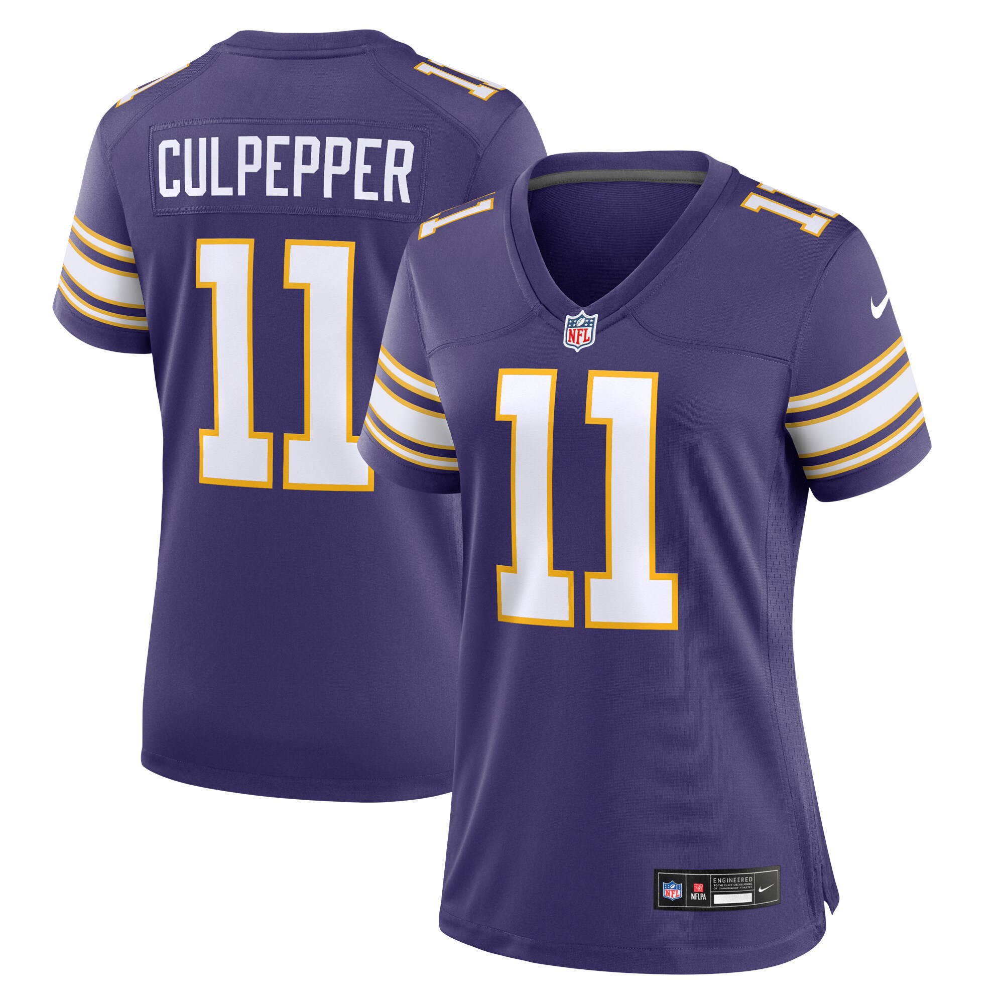 Daunte Culpepper Minnesota Vikings  Women's Classic Retired Player Game Jersey - Purple