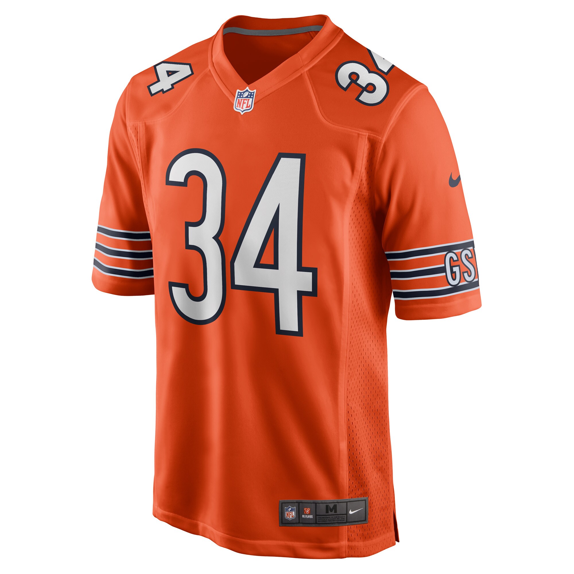 Walter Payton Chicago Bears  Retired Player Jersey - Orange