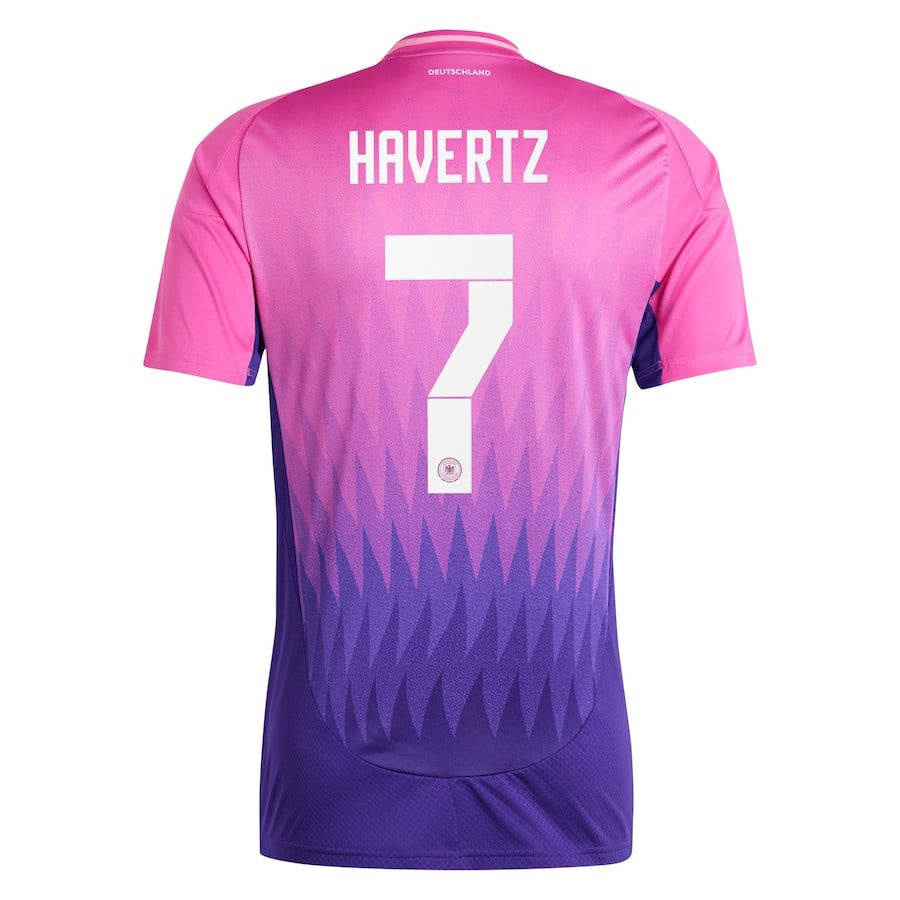 Kai Havertz 7 Germany National Team 2024 Away Men Jersey - Pink