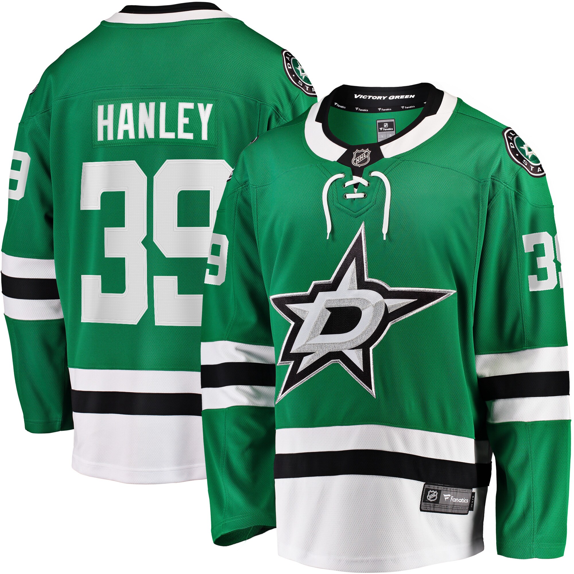 Joel Hanley Dallas Stars Fanatics Breakaway Player Jersey - Kelly Green