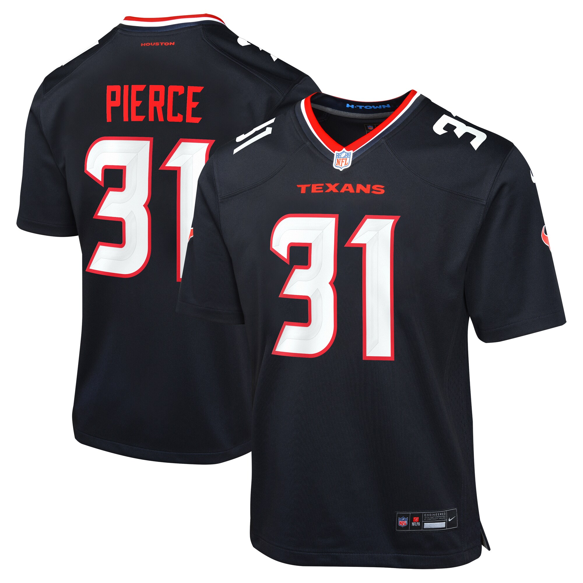 Dameon Pierce Houston Texans  Youth Game Jersey - Navy