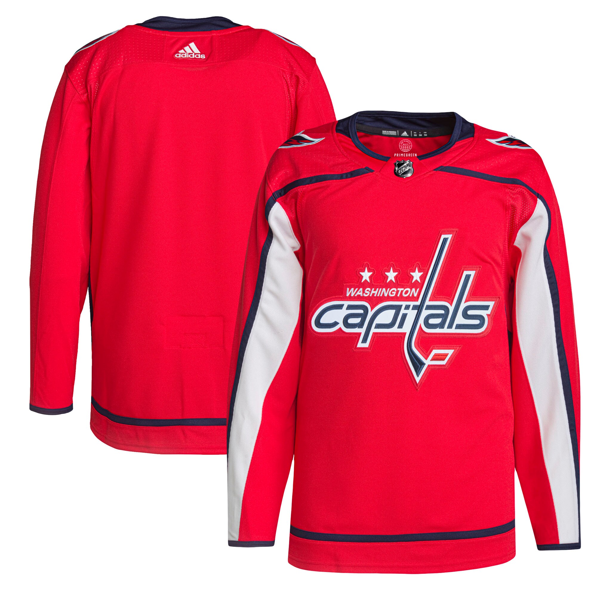 Washington Capitals adidas Home Primegreen Authentic Jersey - Red